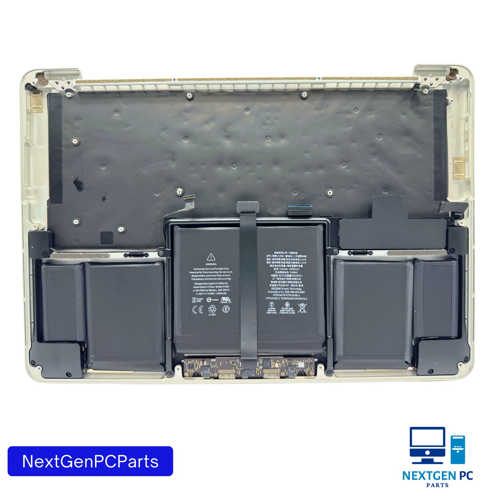 MacBook Pro 13" A1502 Early 2015 Top Case Palmrest w/ Battery Keyboard