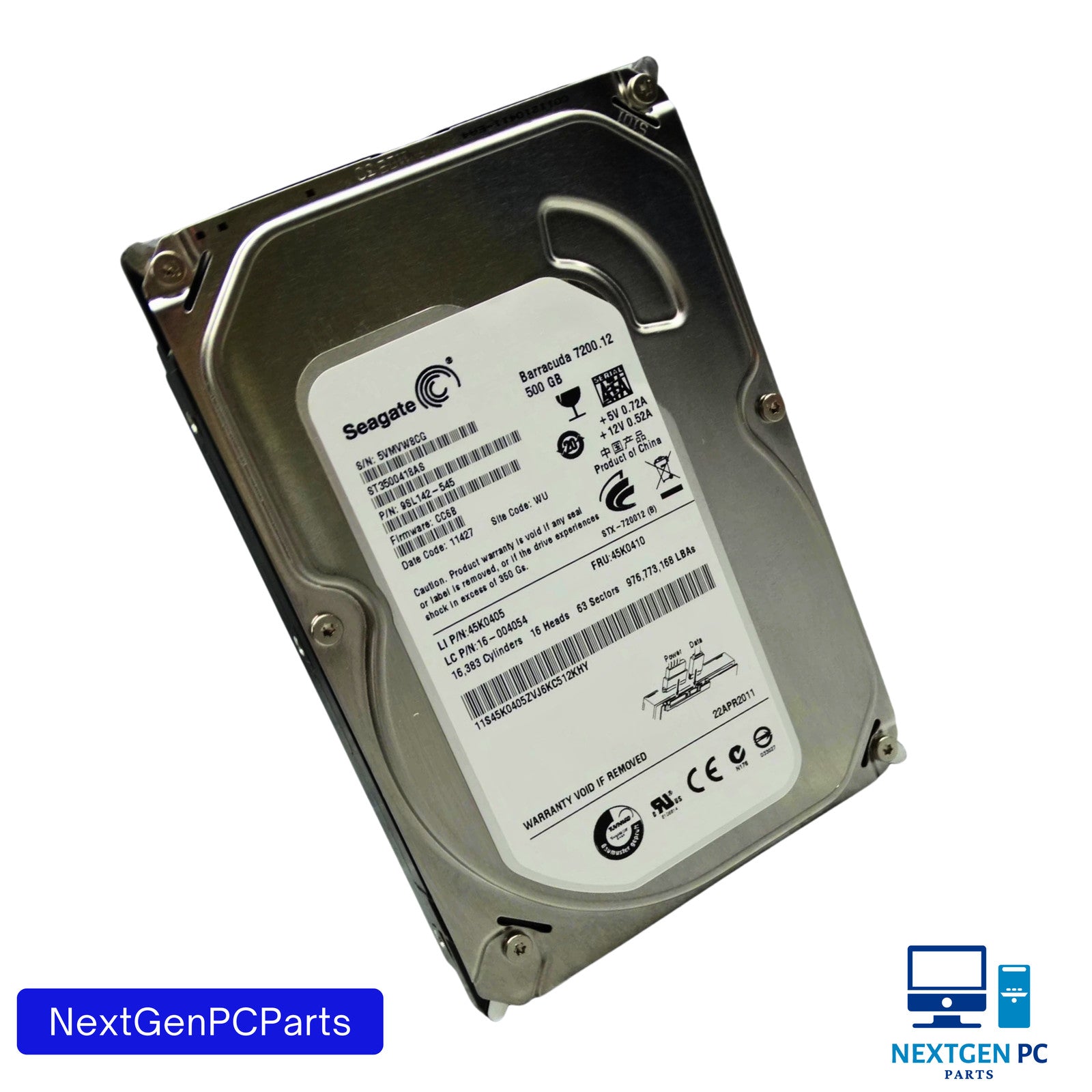 Apple Seagate Barracuda 7200.10 500GB 3.5" HDD ST3500418AS