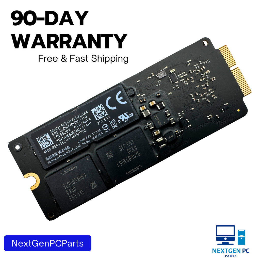 Samsung 1TB SSD MZ-KPV1T0S/0A4 SSUBX Genuine Apple MacBook Pro 655-1961A