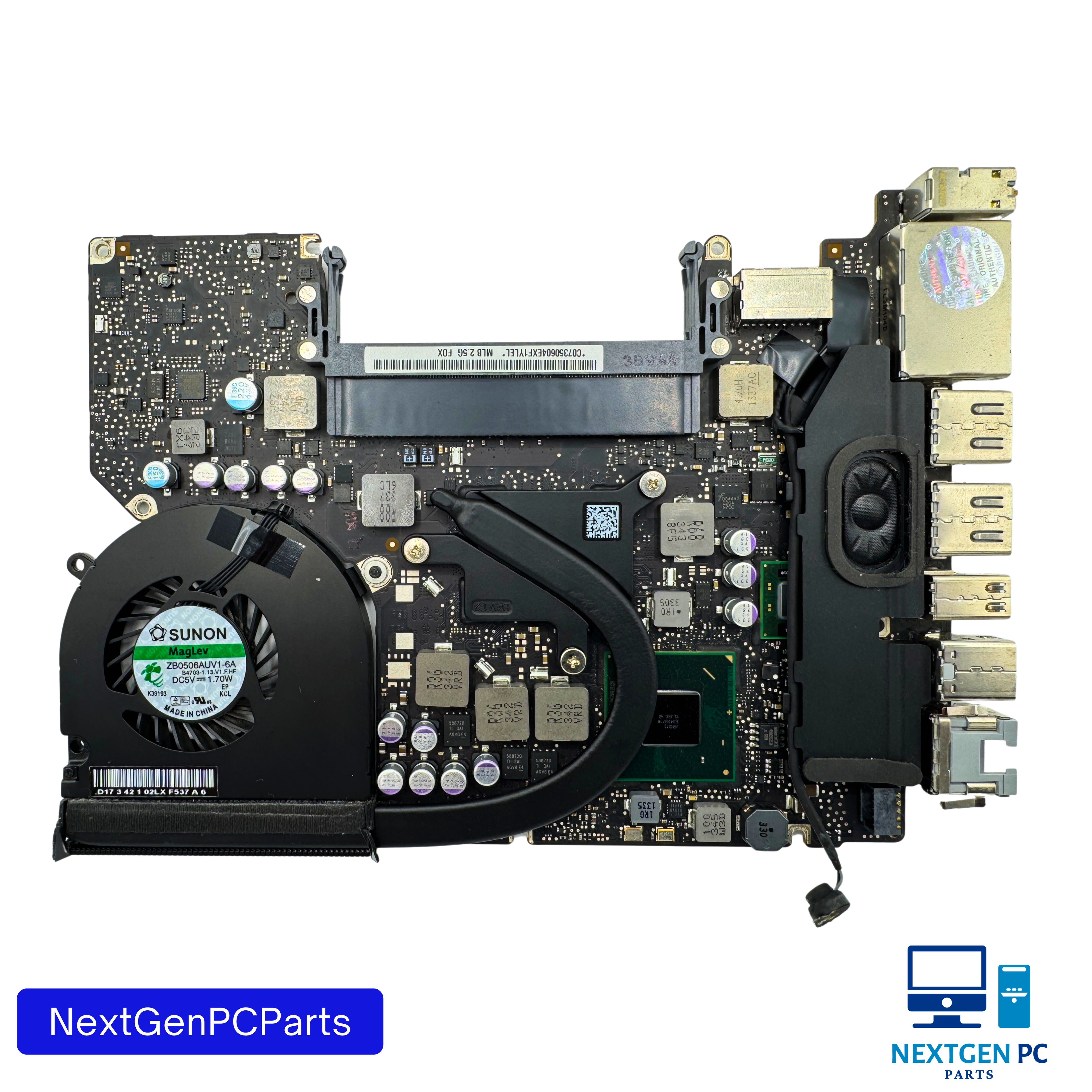 Apple MacBook Pro 13" A1278 i5 2.5GHz Logic Board 820-3115-B Mid 2012 - Nextgenpcparts.com