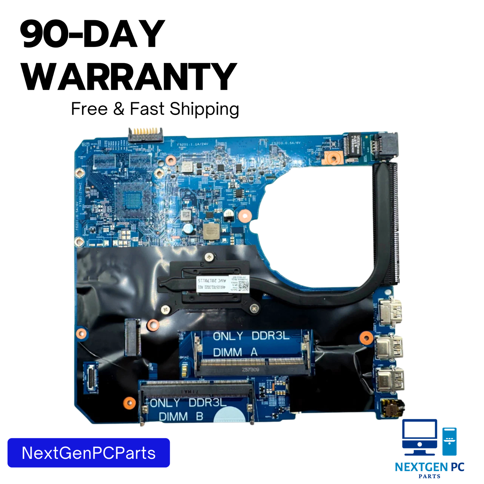 Genuine Dell Latitude 3560 Motherboard Core  i3-5005U @ 2.0GHz