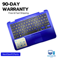 Dell Inspiron 11 3168 11.6" Genuine Laptop Palmrest w/Touchpad Keyboard Blue