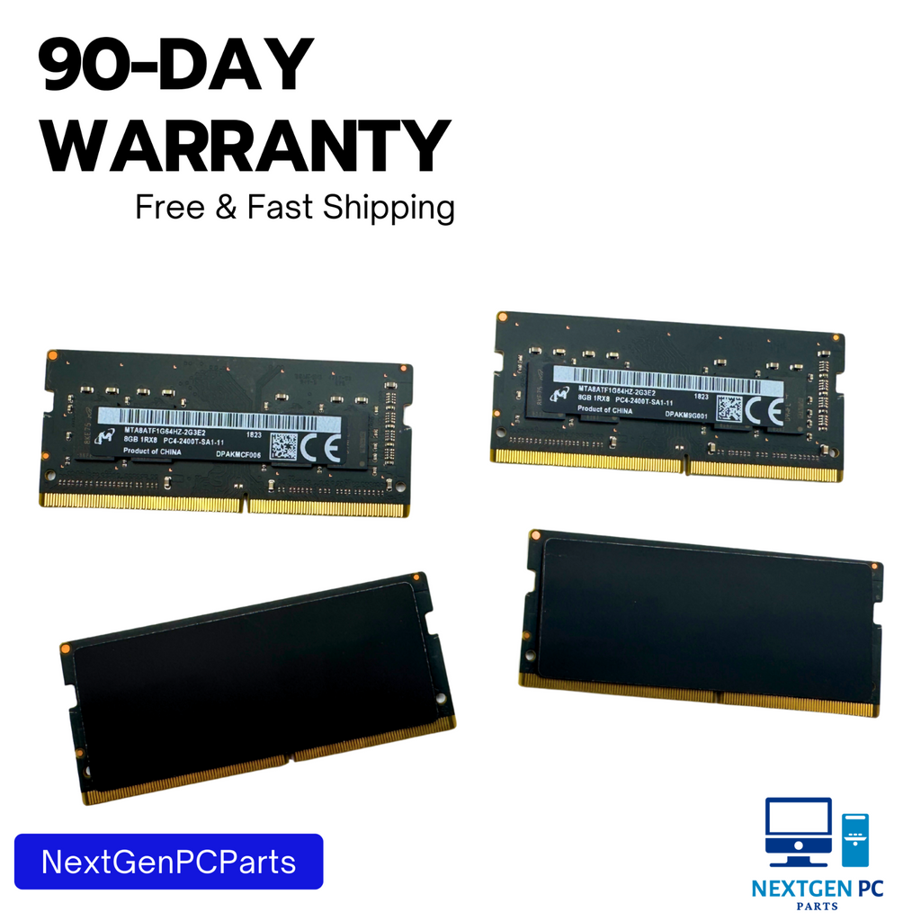 Lot of 4 - Micron 8GB DDR4 Laptop Memory MTA8ATF1G64HZ-2G3E2 PC4-2400T SODIMM