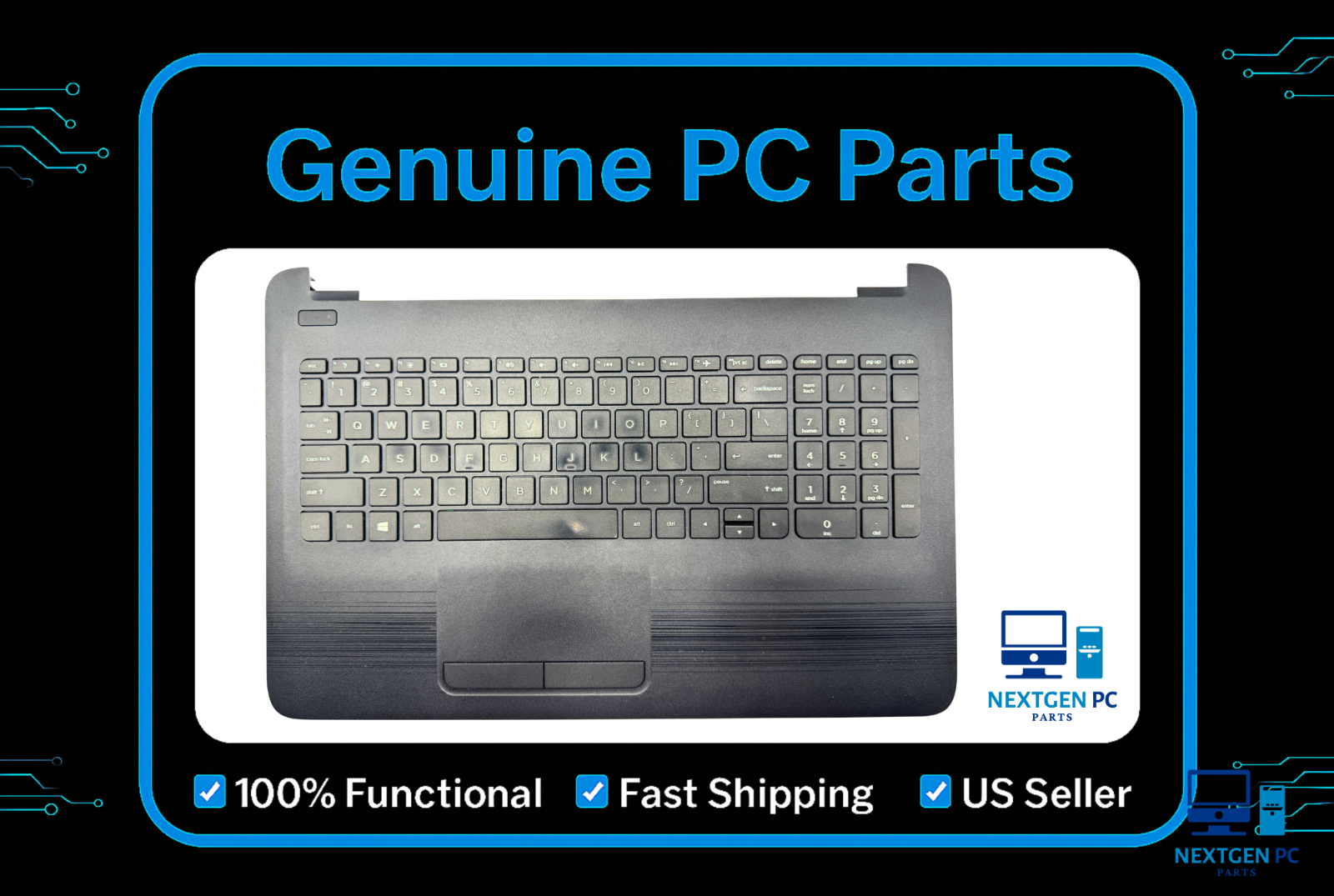 HP 255 G5 15.6" OEM Palmrest w/ Keyboard Touchpad
