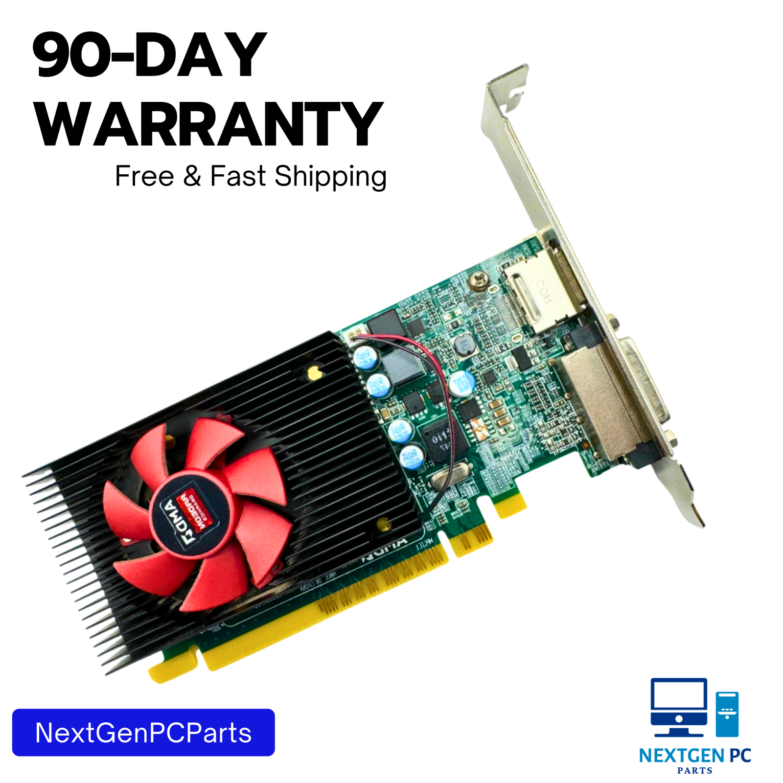 AMD Radeon 1GB PCIe Graphics Video Card 109-C86957-00 High Profile – Tested