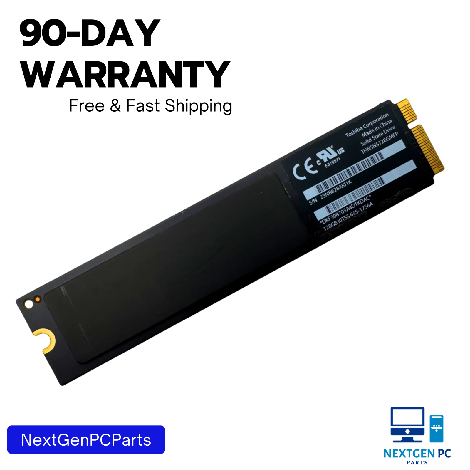 128GB SSD Toshiba Apple MacBook Air 11" A1465 13" A1466 655-1756A Mid 2012