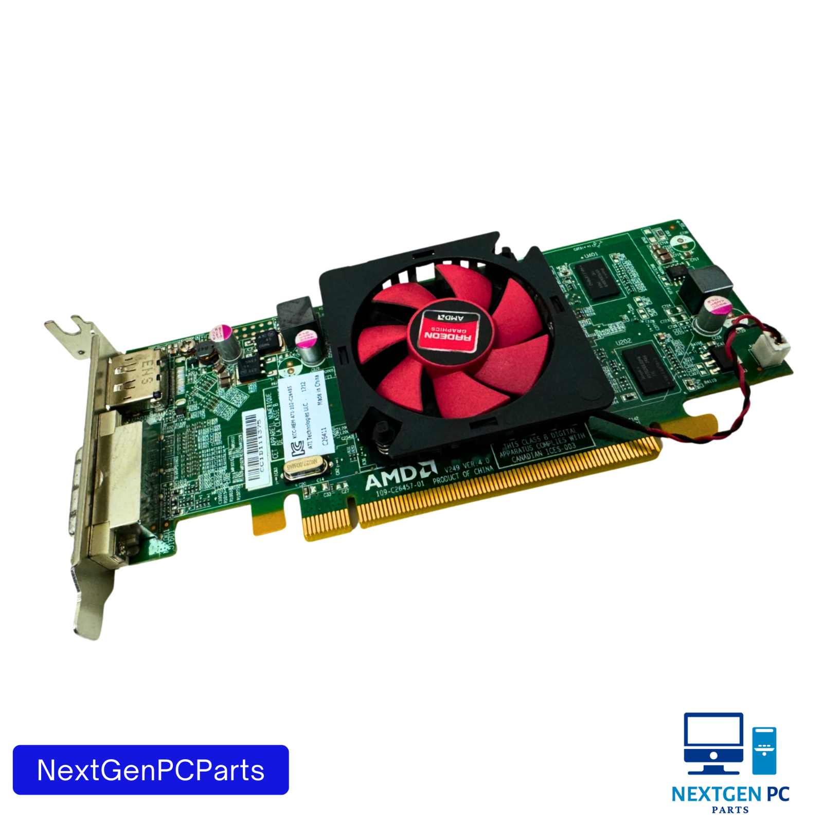 AMD Radeon HD 7470 1GB GDDR3 PCIe x16 Low Profile GPU 109-C26457-01 Tested