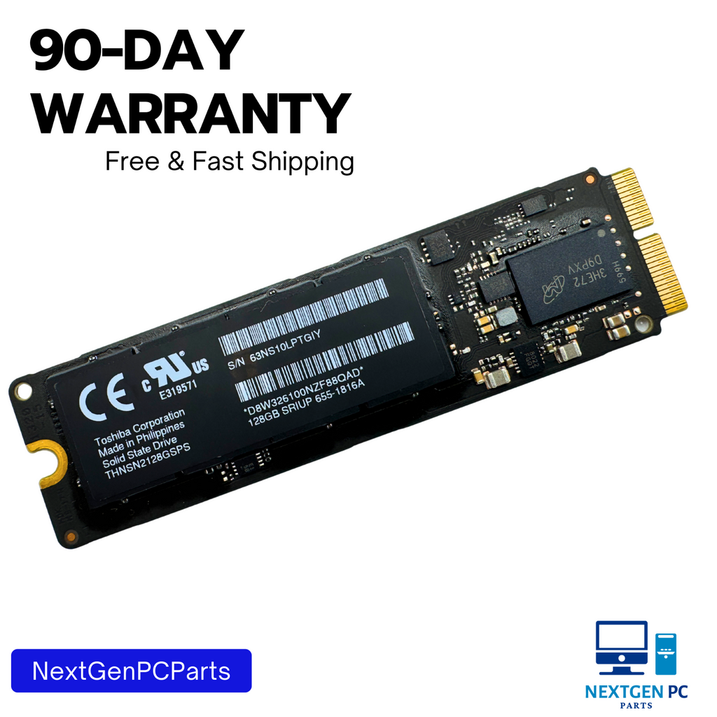 Apple Toshiba 128GB SSD THNSN2128GSPS 655-1816A MacBook Air/Pro 11" 13" 2013–201