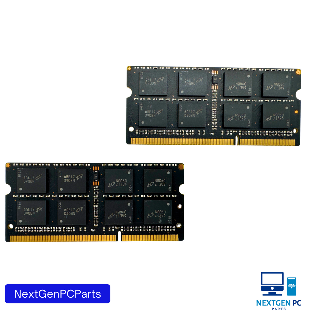 Lot of 2 – Micron 8GB DDR3L 1600MHz Laptop RAM MTA16KTF1G64HZ-1G9E2 PC3L-12800S