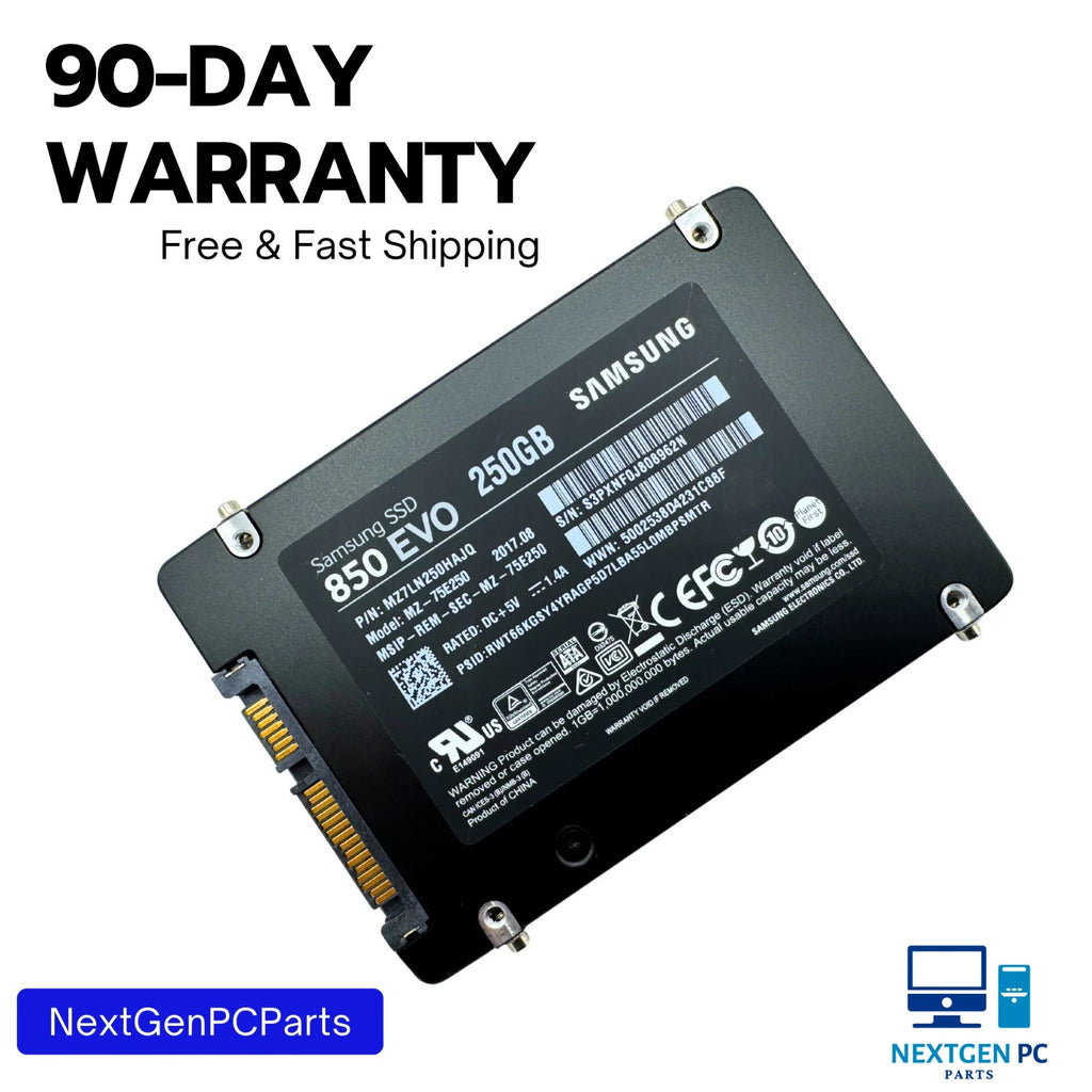 Samsung 850 EVO MZ-75E250 250 GB 2.5 in SATA III Solid State Drive
