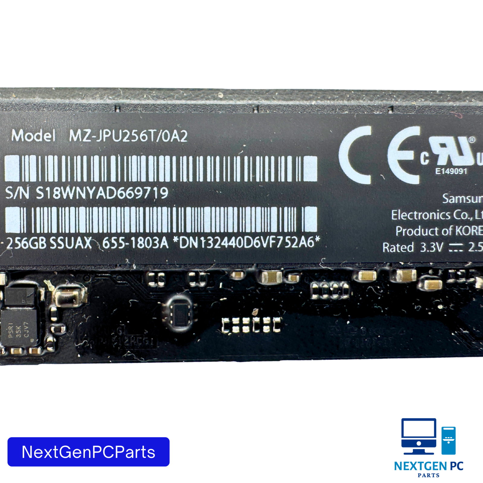 MacBook Air A1466 Samsung 256GB SSD  655-1803A MZ-JPU256T/0A2 2013 2014