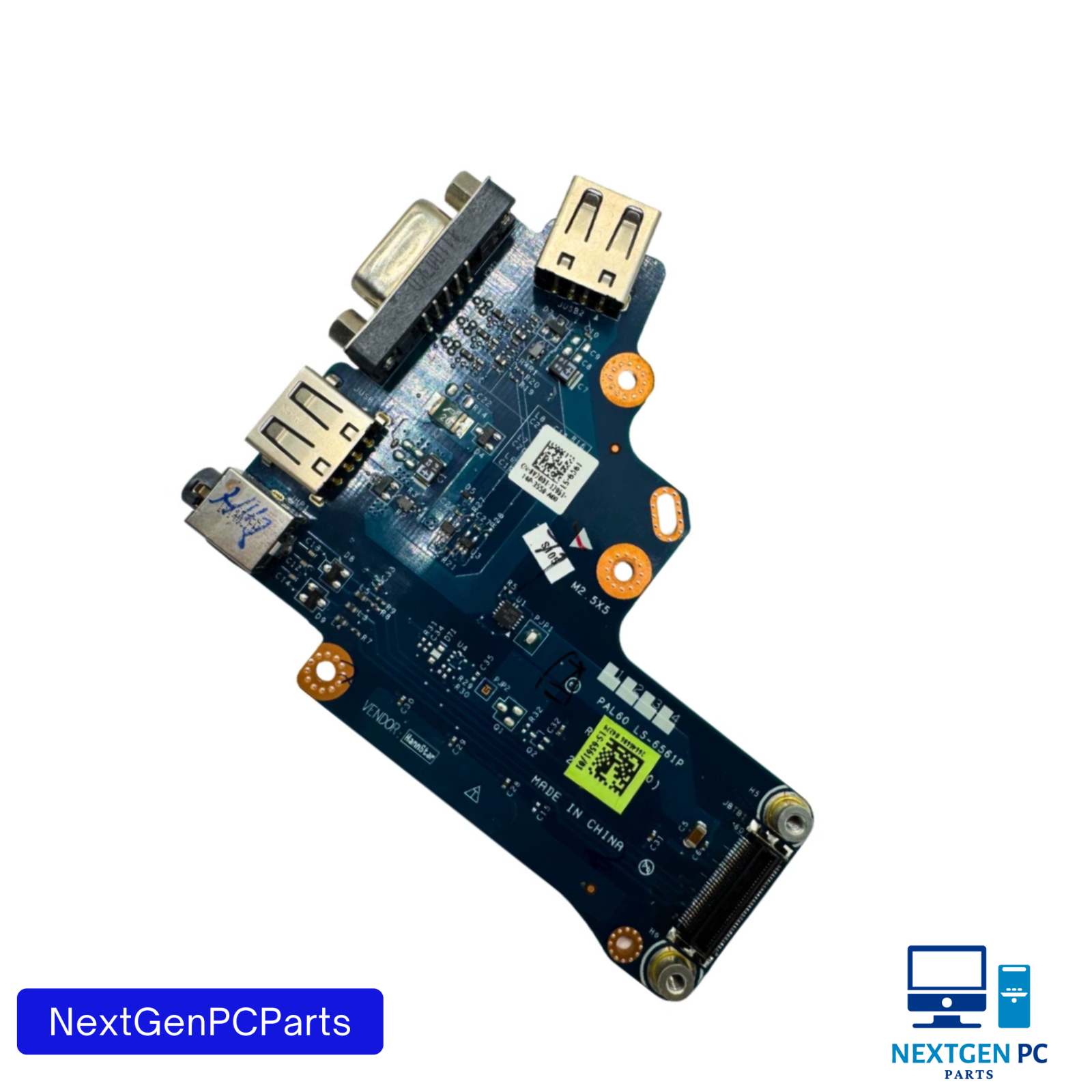 Dell Latitude E6520 Laptop VGA USB Audio IO Circuit Board