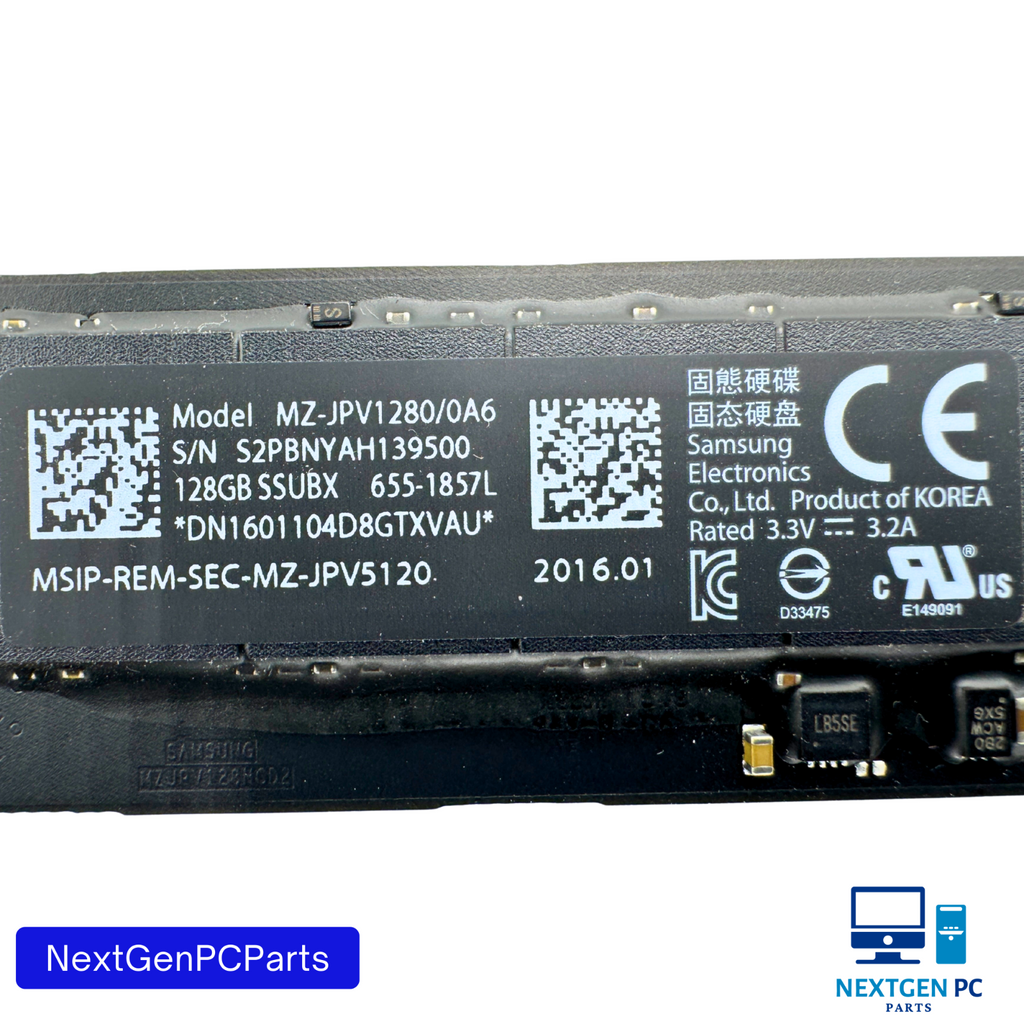 Apple Samsung 128GB SSD MZ-JPV1280/0A6 655-1857L 655-1858L MacBook iMac 2015 2017