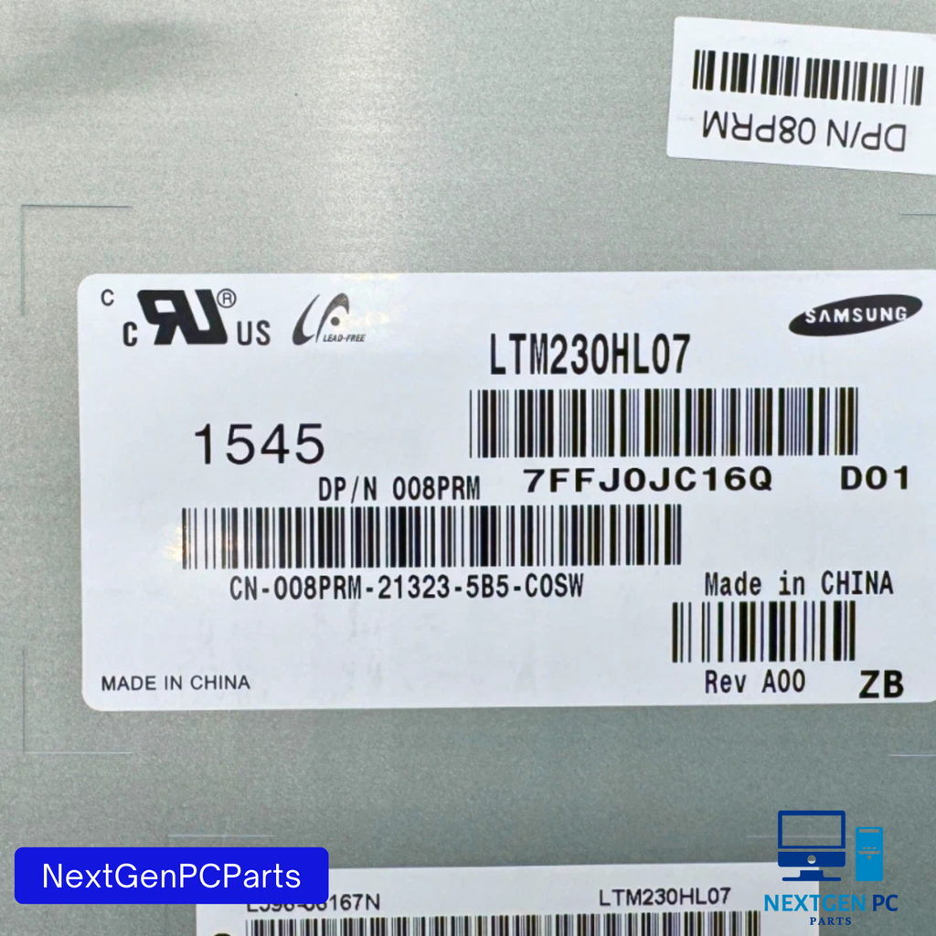 Samsung Dell 23" FHD LCD Screen LTM230HL07 08PRM 9030 AIO Non-Touch Tested