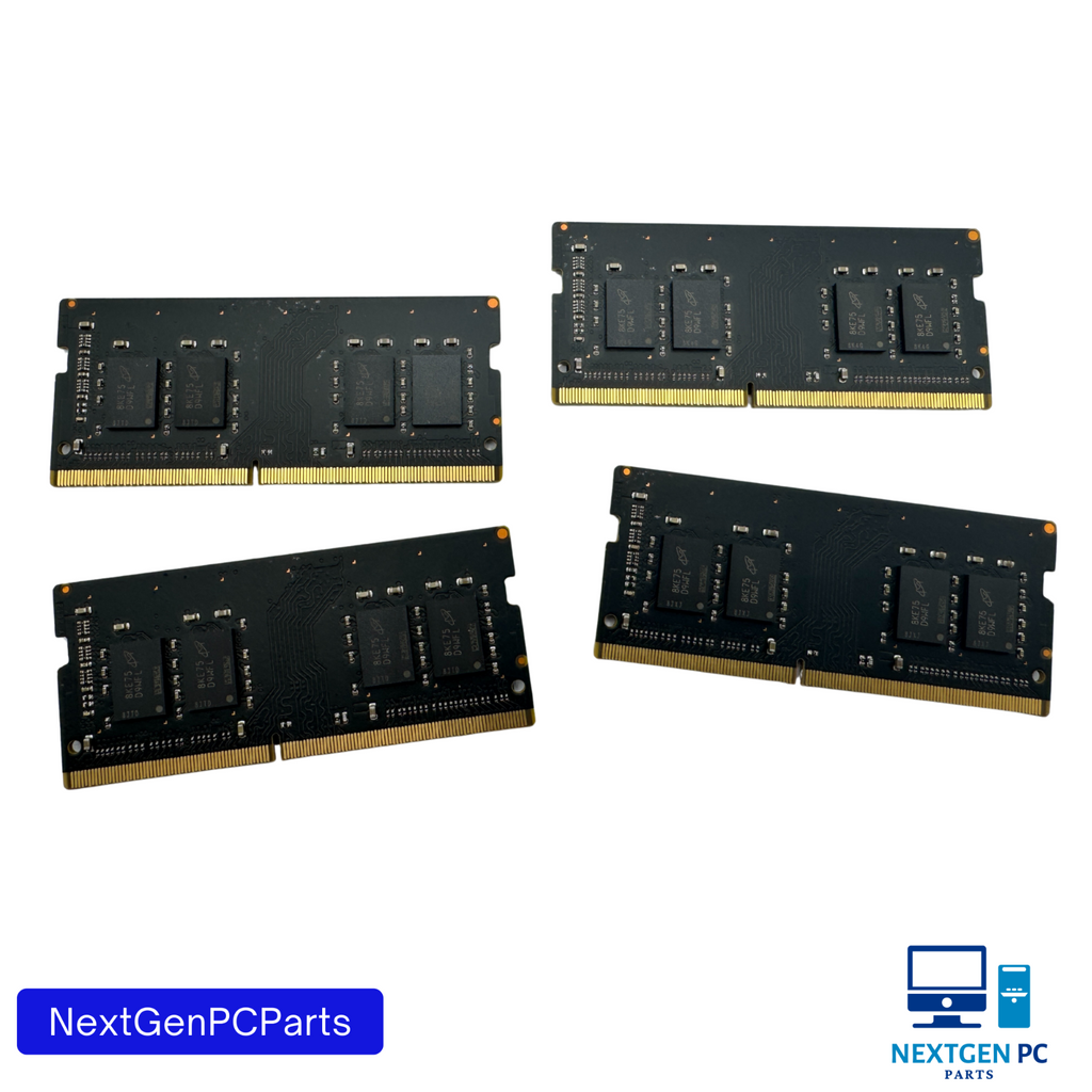 Lot of 4 - Micron 8GB DDR4 Laptop Memory MTA8ATF1G64HZ-2G3E2 PC4-2400T SODIMM