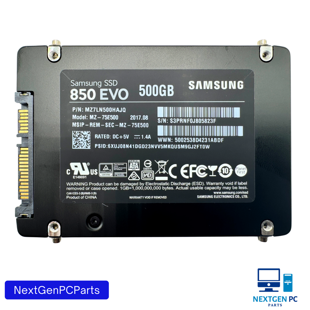 Samsung 850 EVO 500GB SATA 6Gb/s 2.5" SSD MZ7LN500 / MZ-75E500