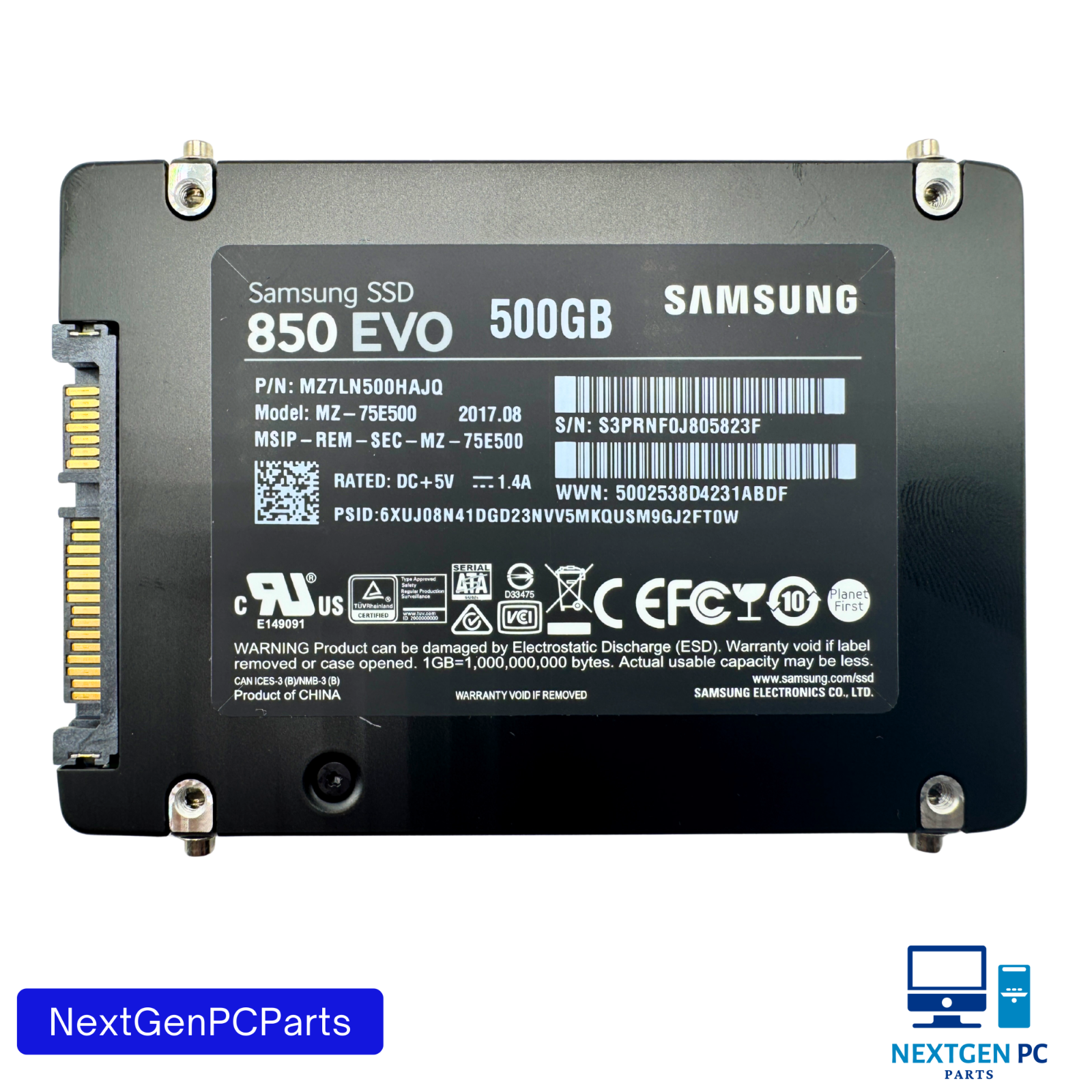 Samsung 850 EVO 500GB SATA 6Gb/s 2.5" SSD MZ7LN500 / MZ-75E500