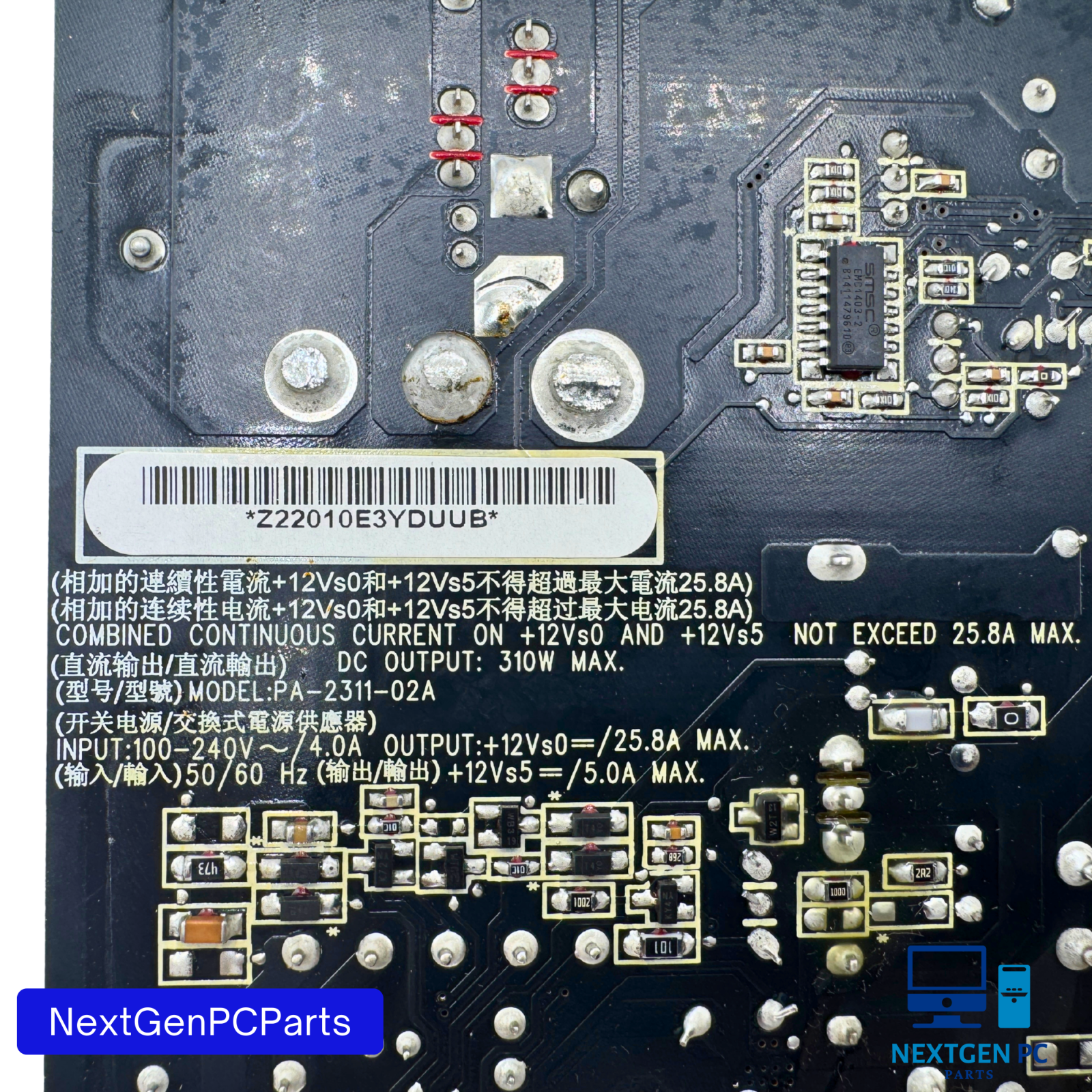 Apple iMac 27" A1312 310 watt Power Supply 614-0446 661-5310 Liteon PA-2311-02A