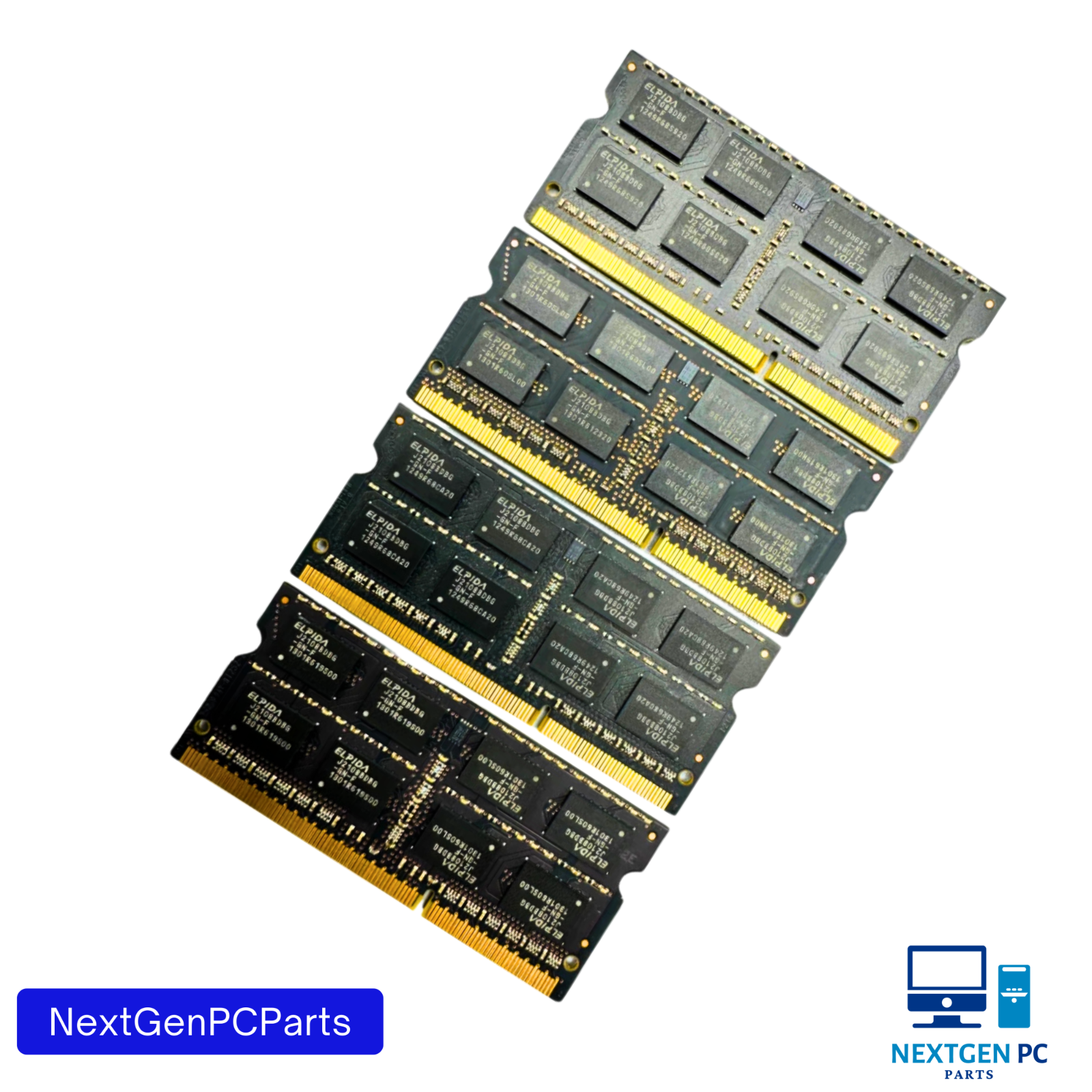 16GB (4x4GB) PC3-12800s DDR3-1600MHz 2Rx8 Non-ECC Elpida EBJ41UF8BDU5-GN-F