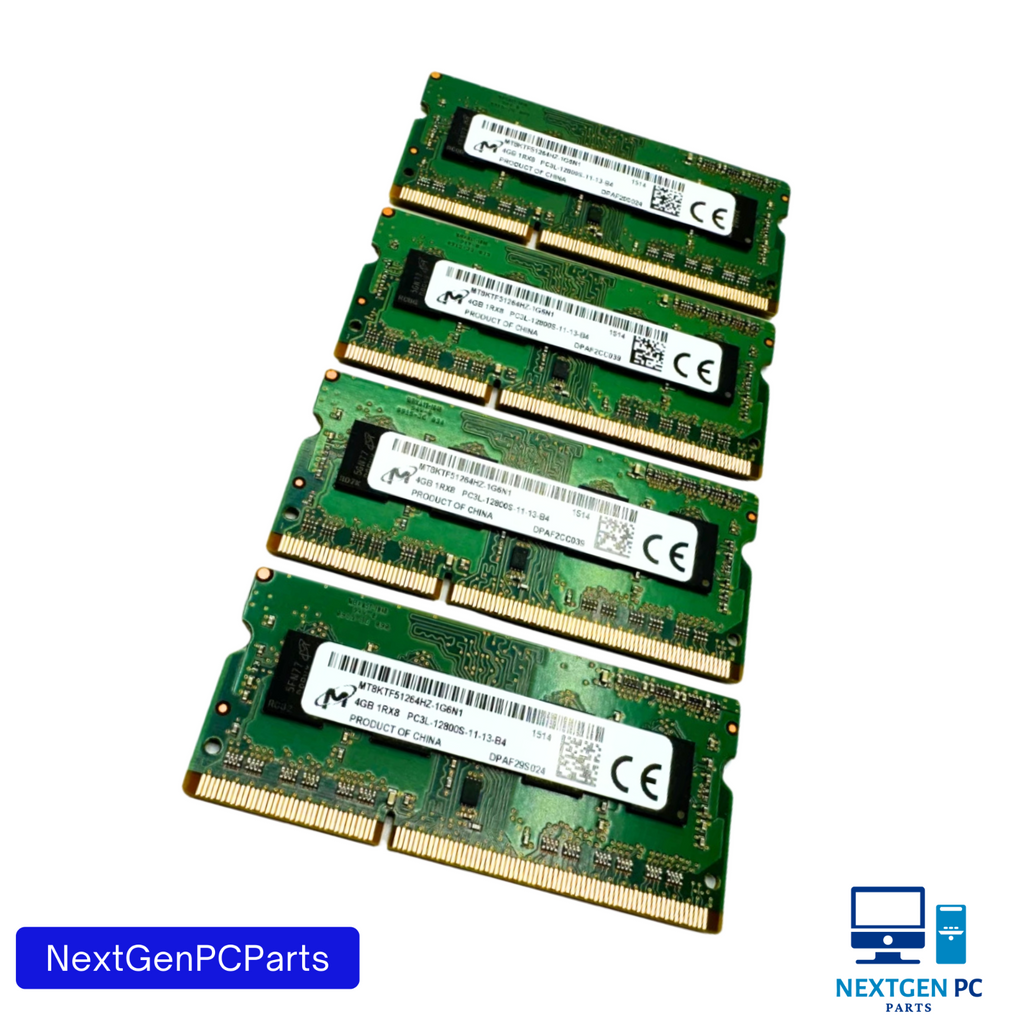16GB Micron (4X4GB) PC3L-12800S DDR3 204pin Memory MT8KTF51264HZ-1G6N1