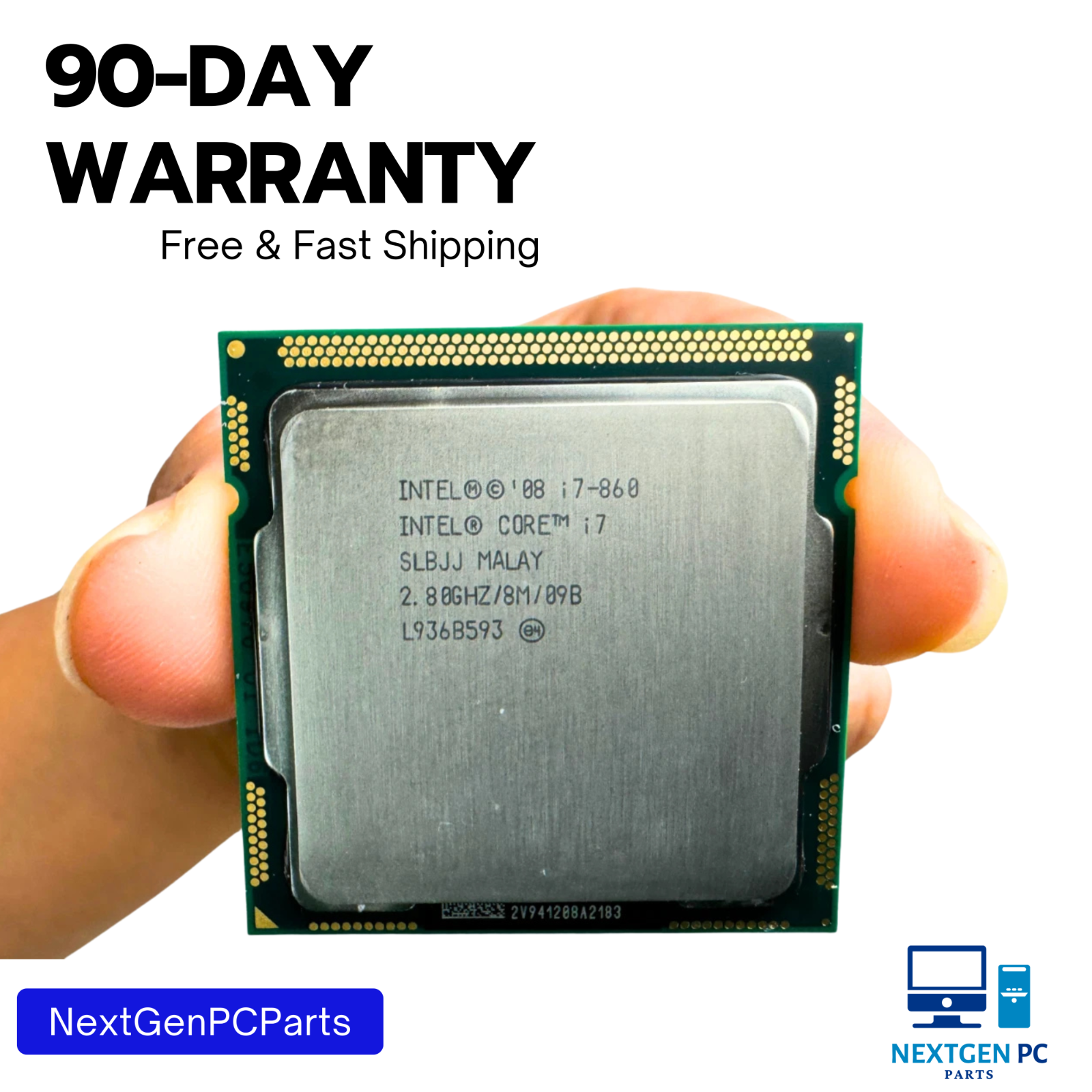 Intel Core i7-860 2.8GHz Quad-Core 8MB LGA1156 CPU Processor SLBJJ