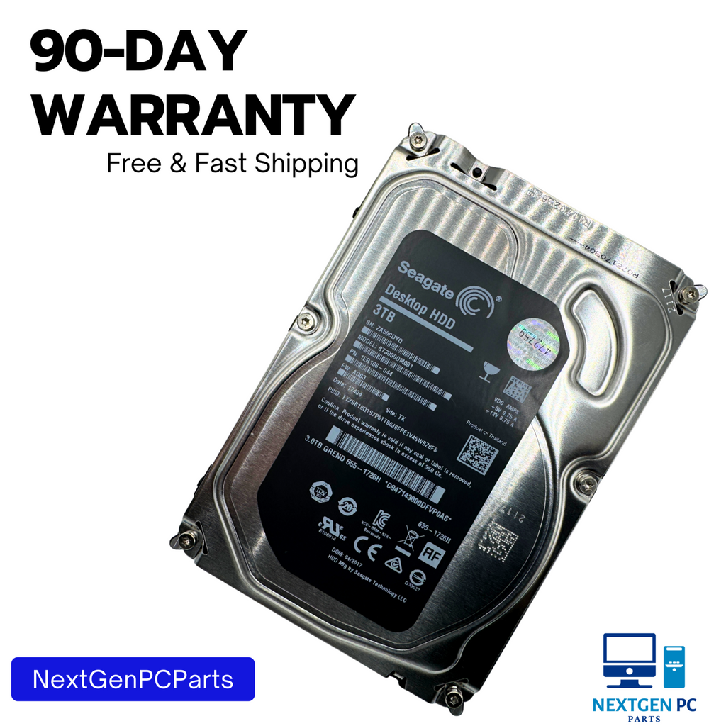 Seagate Barracuda 3TB ST3000DM001 3.5" SATA Hard Drive 1ER166-044 FW AQ03