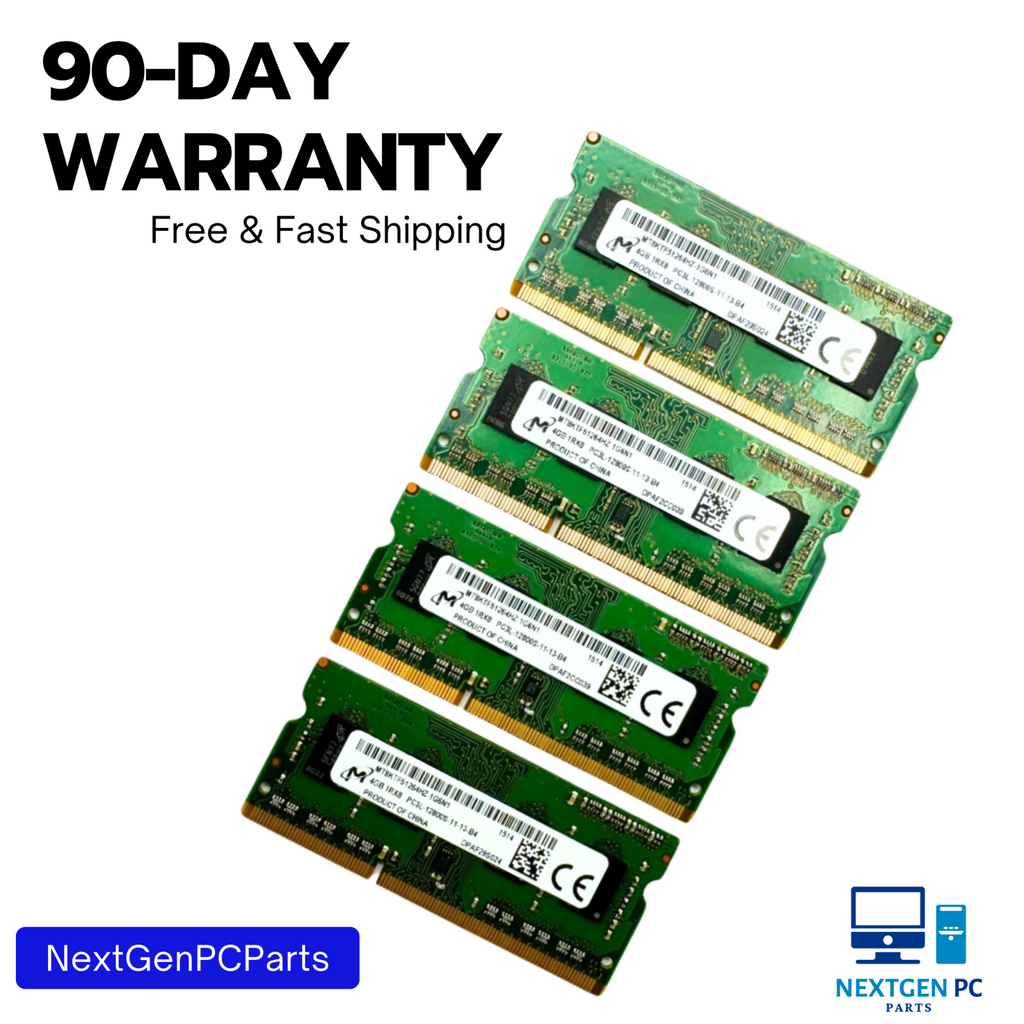 16GB Micron (4X4GB) PC3L-12800S DDR3 204pin Memory MT8KTF51264HZ-1G6N1