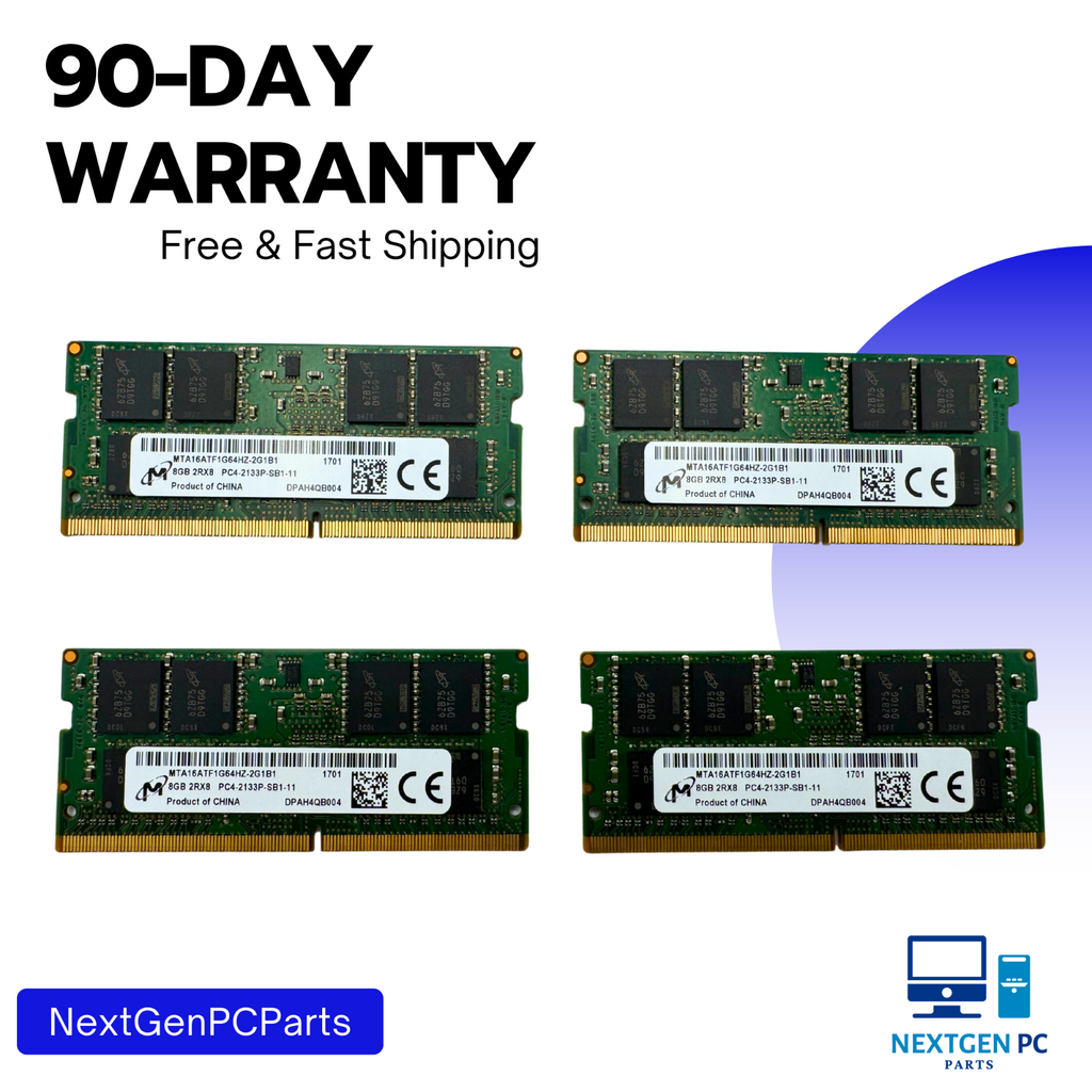Micron 32GB (4X8) 8GB 2RX8 PC4-2133P-SB1-11 RAM Laptop Memory RAM