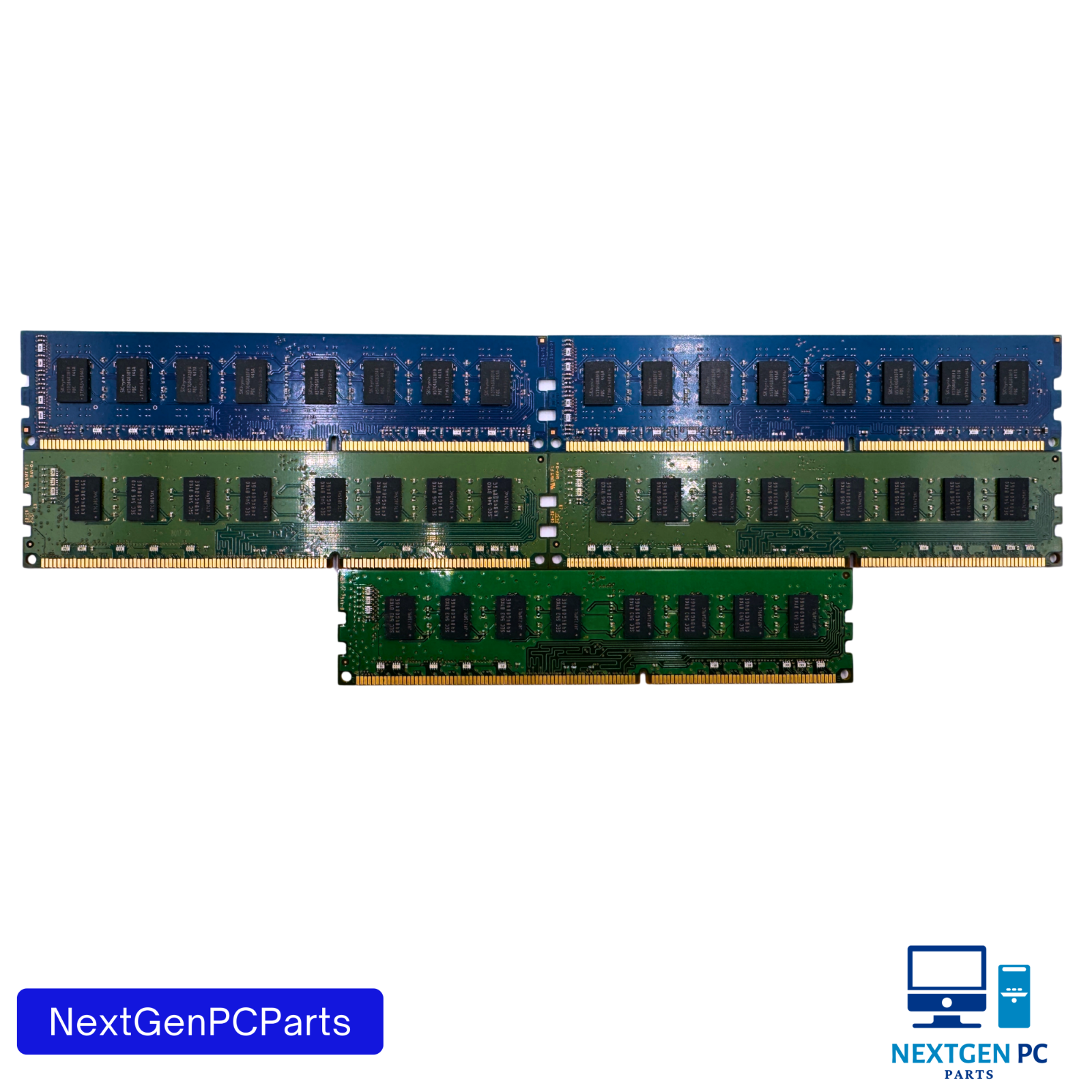 Lot of 5x 8GB DDR3 PC3-12800U 1600MHz Desktop RAM Mixed Samsung Hynix