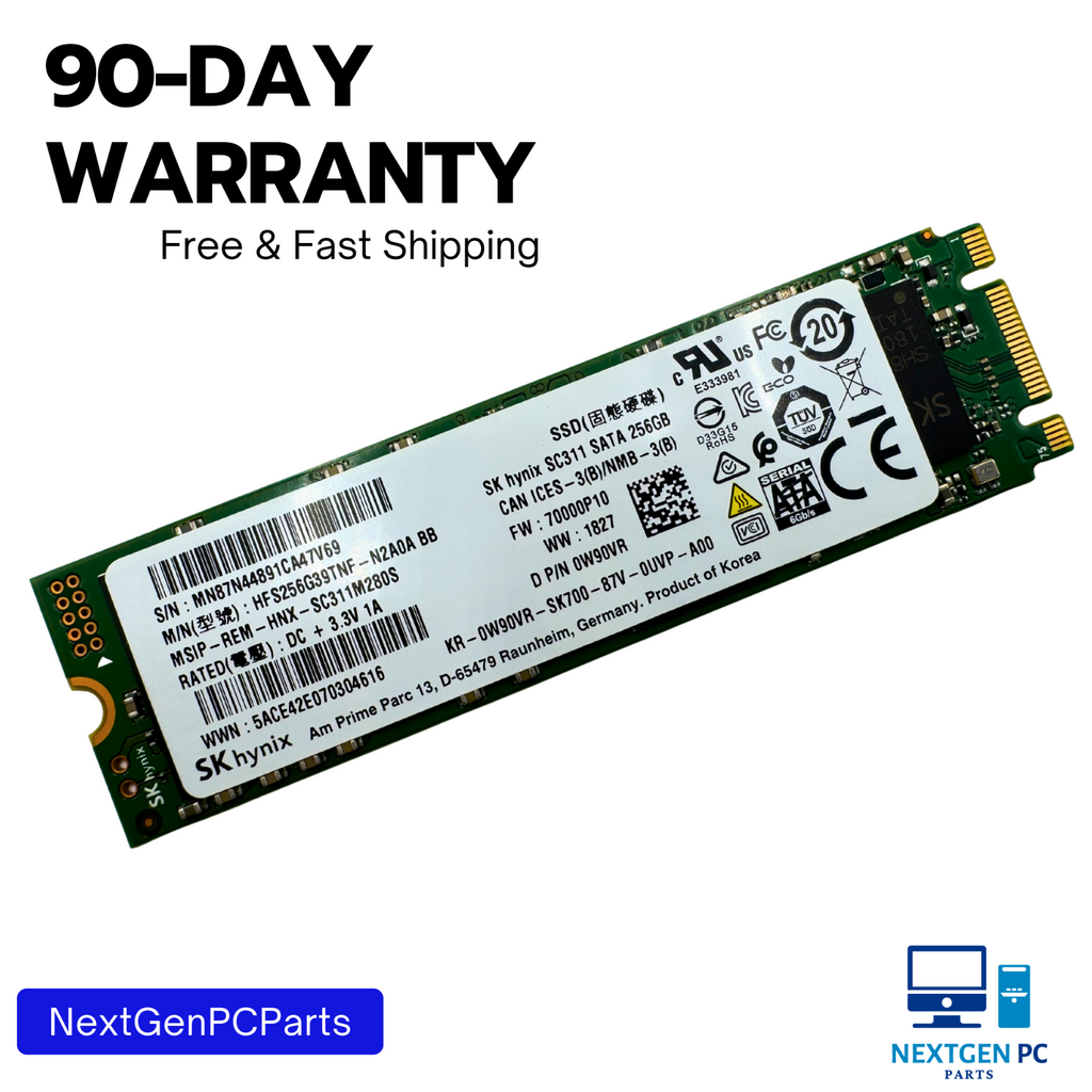 Dell SK Hynix 256GB M.2 2280 SATA SSD HFS256G39TNF-N2A0A SC311 0W90VR