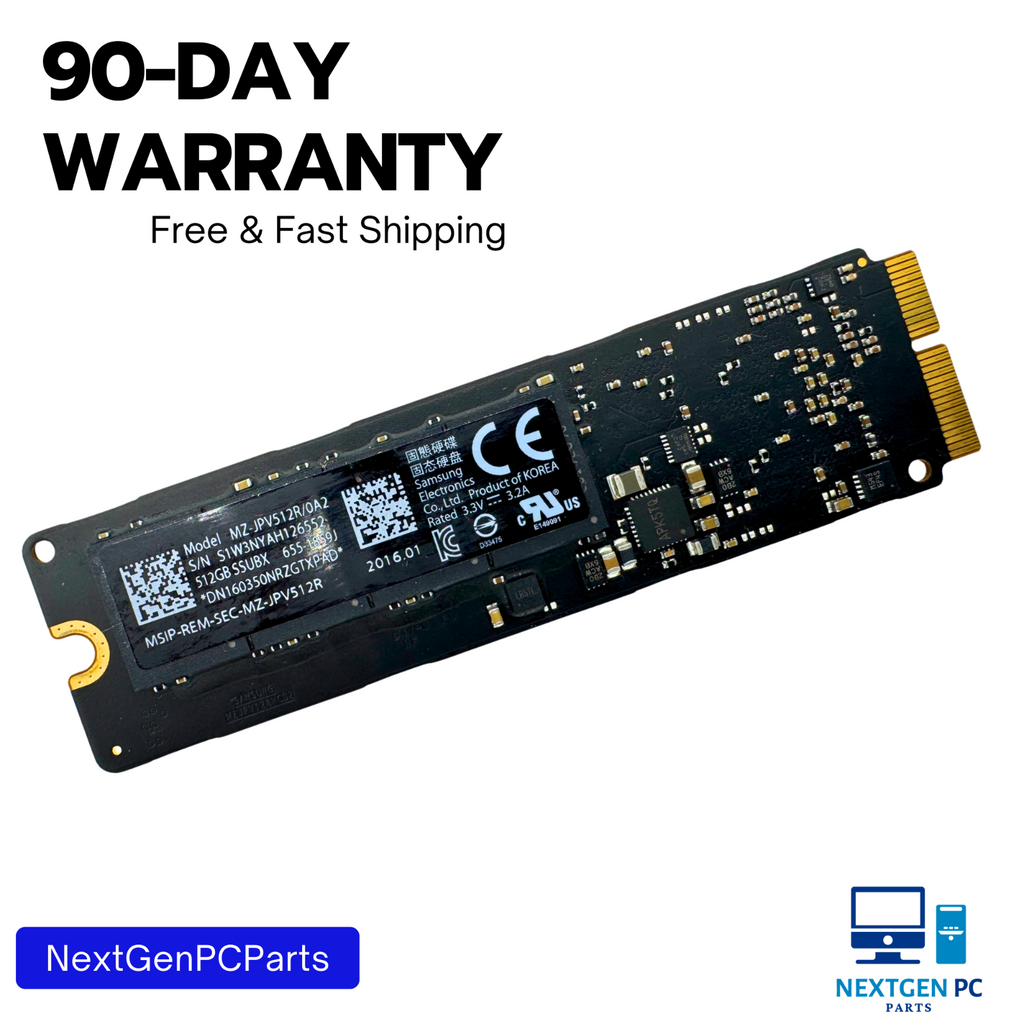 Apple MacBook Air A1466 512GB Samsung SSD MZ-JPV512R/0A2 655-1859J 655-1859B
