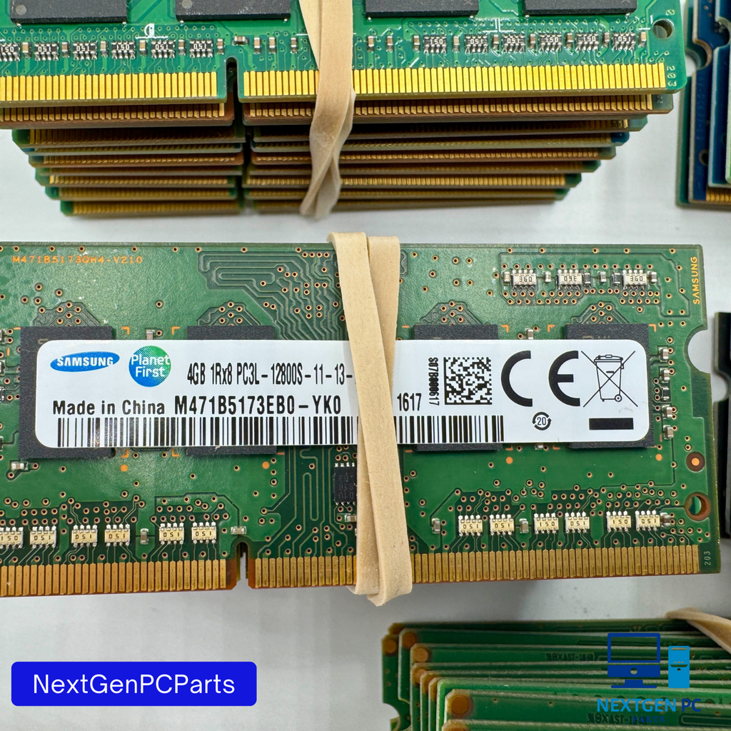 Lot of 50 Mixed 4GB DDR3 SO-DIMM Laptop RAM PC3-8500S 10600S 12800S