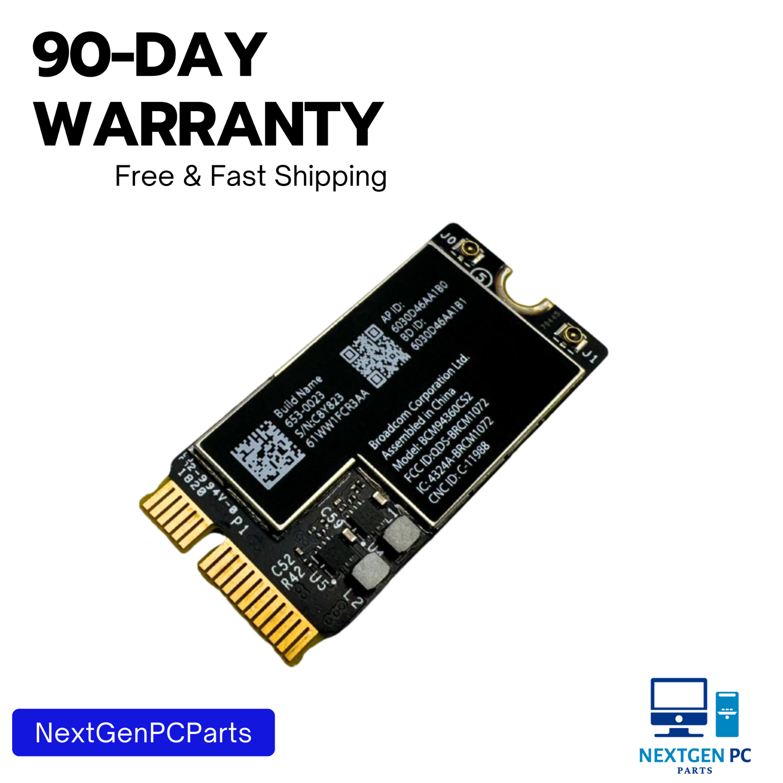 MacBook Air 13" A1466 Wireless Airport Bluetooth Wifi Card 2013 2014 2015 & 2017
