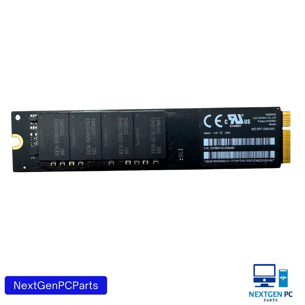 Apple MacBook Air 13" A1369 A1466 Samsung 128GB SSD MZ-EPC1280/0A2 655-1770A