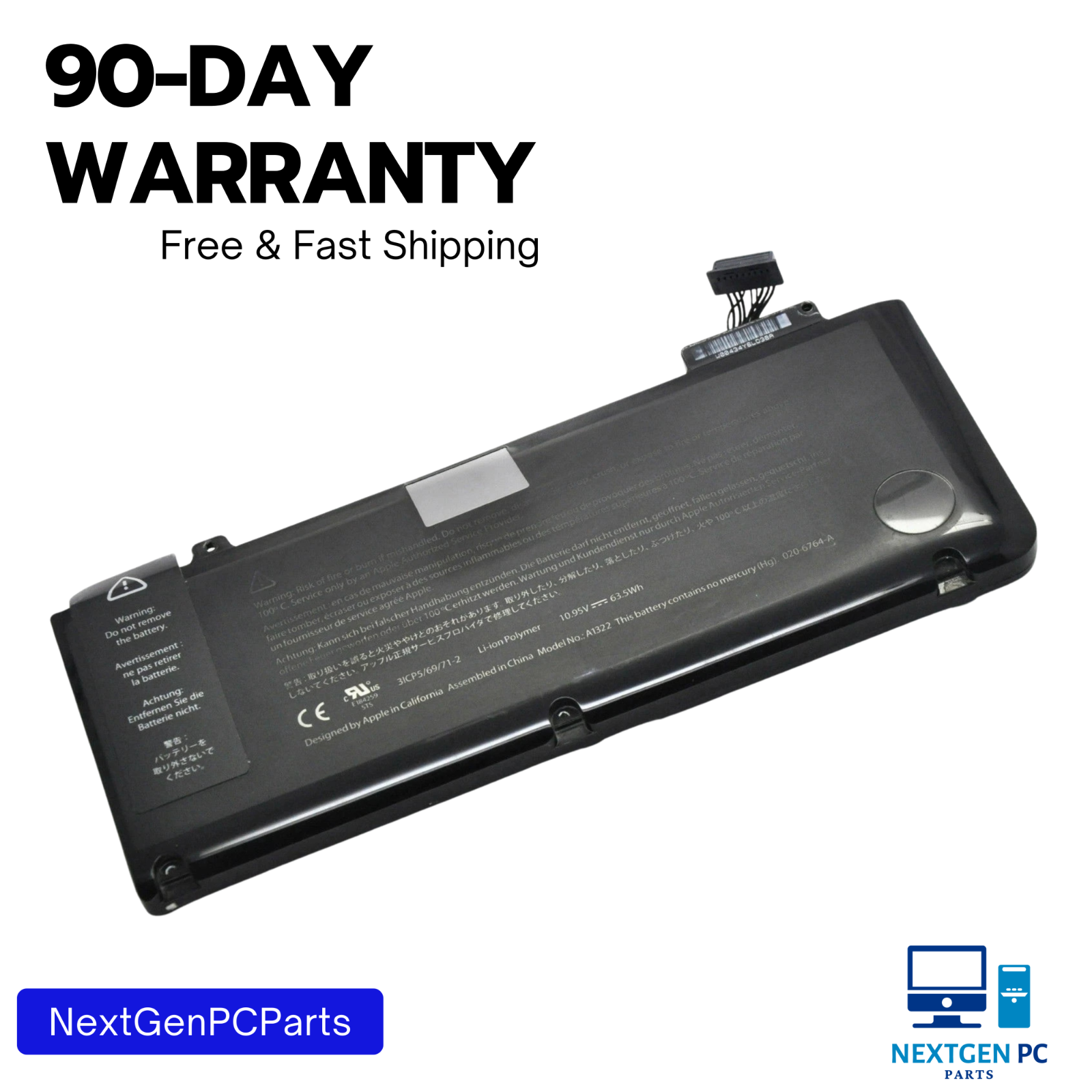 A1322 Battery for Apple MacBook Pro 13" A1278 Mid 2012 2011 2010 2009