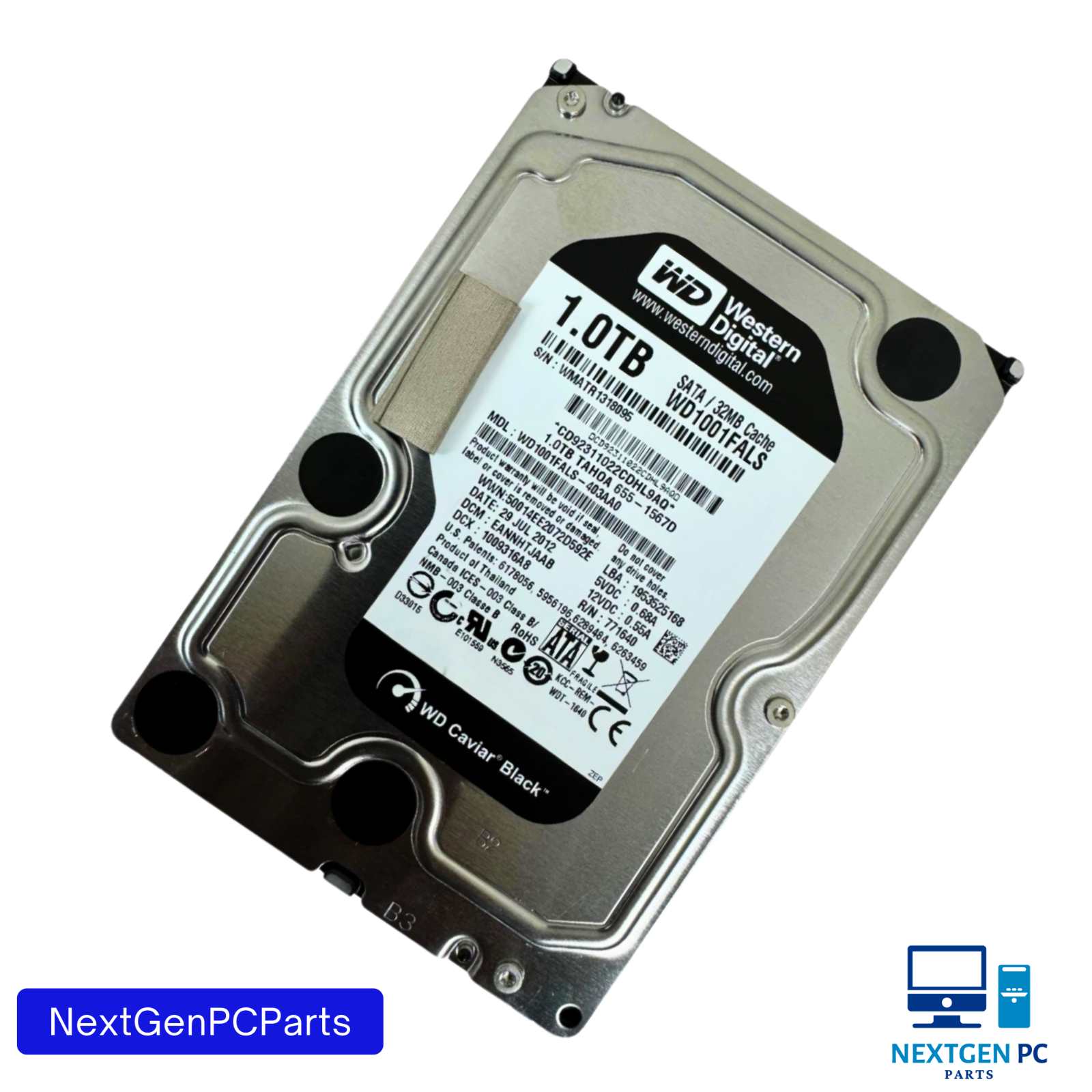 WD Caviar Black 1TB 3.5" SATA Hard Drive WD1001FALS-403AA0 – Tested
