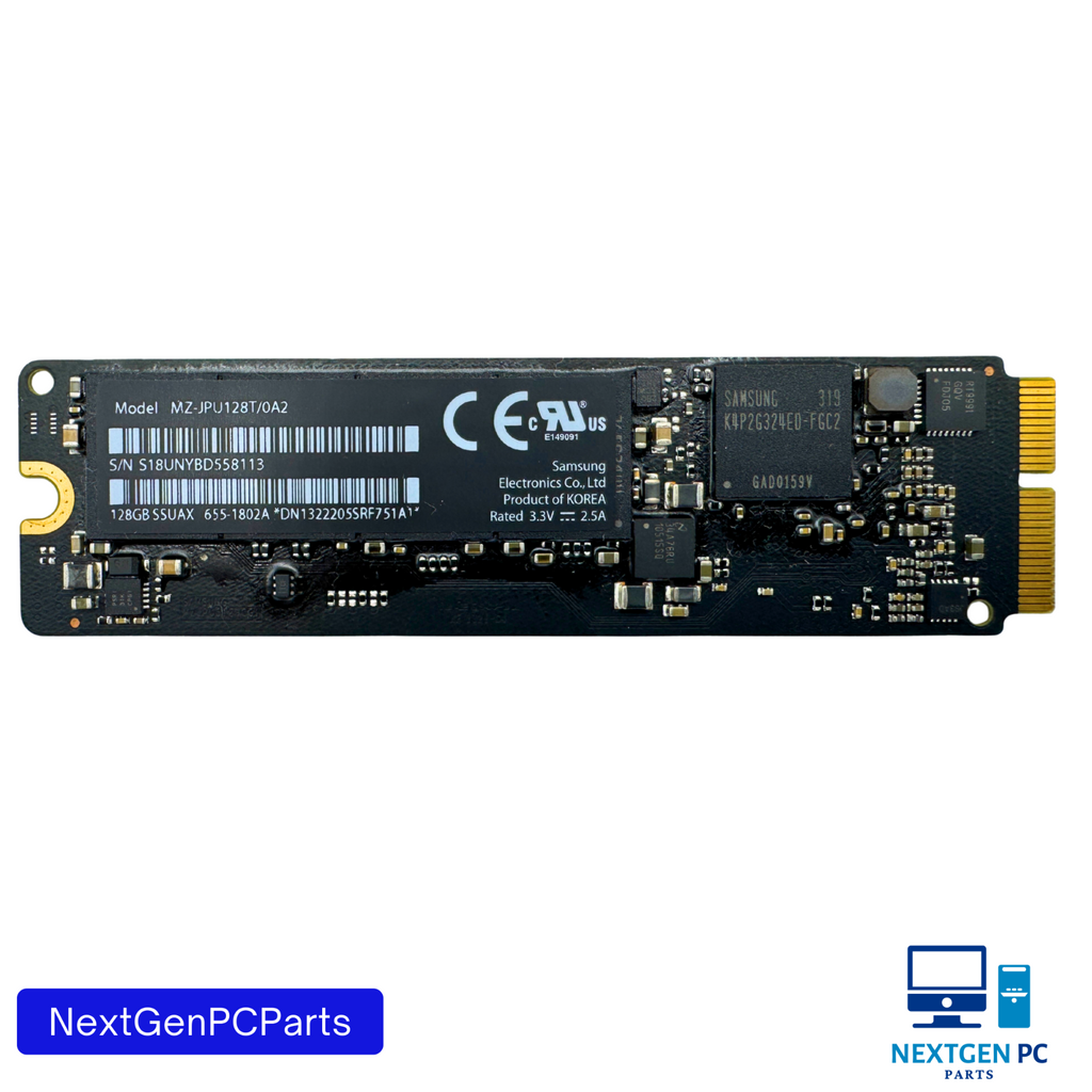 MacBook Air A1466 MD760LL/A 128Gb SSD Solid State Drive MZ-JPU128T/0A2 655-1802A