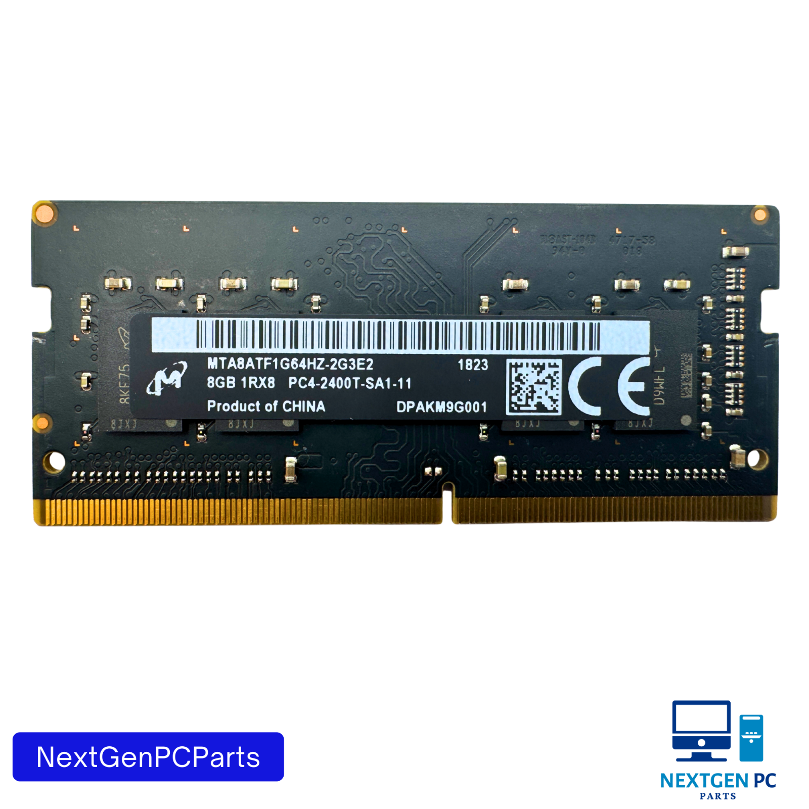 Lot of 4 - Micron 8GB DDR4 Laptop Memory MTA8ATF1G64HZ-2G3E2 PC4-2400T SODIMM