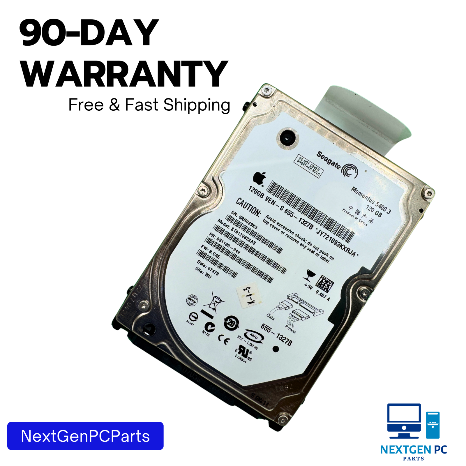 Seagate Momentus 5400.3 120GB 5400 RPM 2.5"  ST9120822AS SATA hard drive