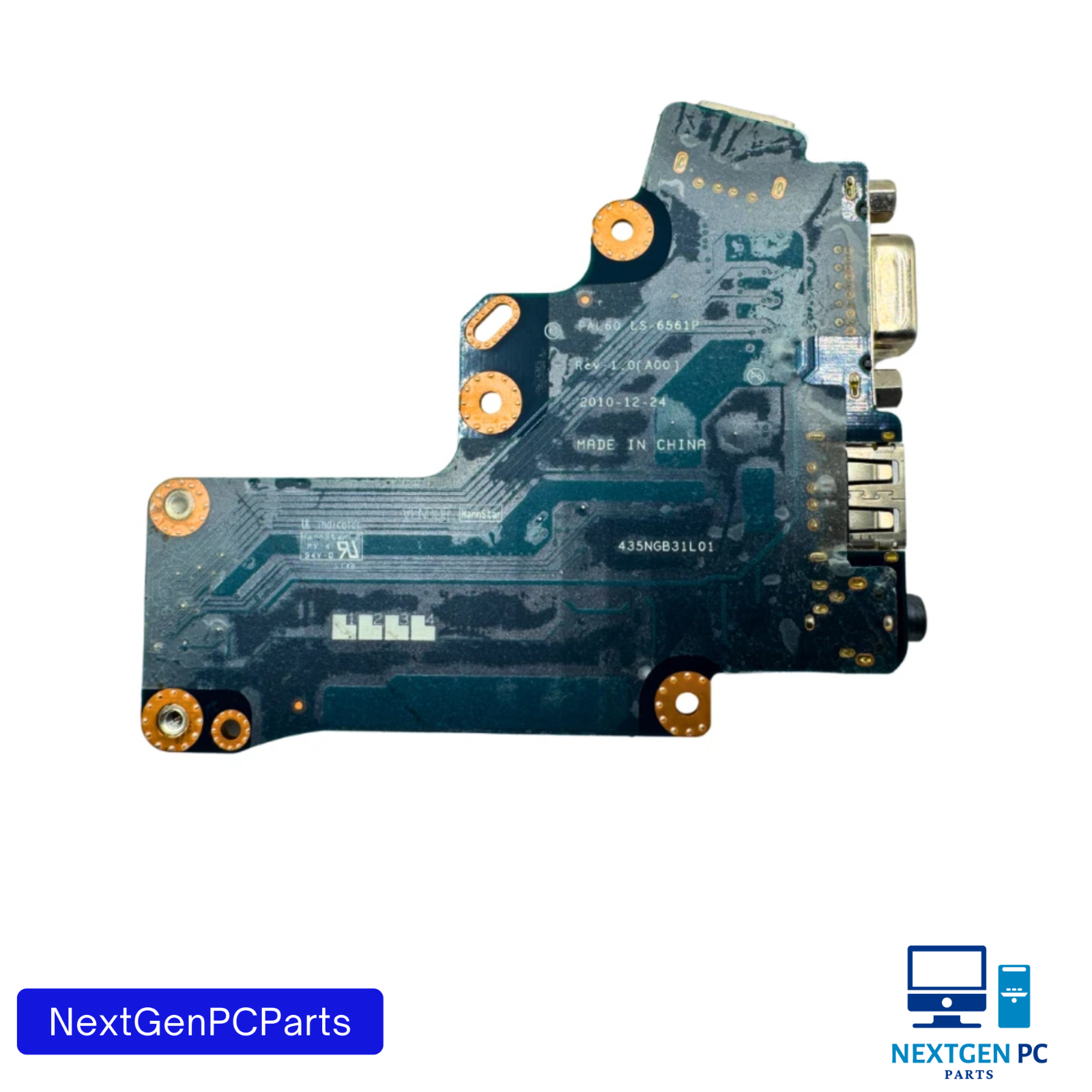Dell Latitude E6520 Laptop VGA USB Audio IO Circuit Board