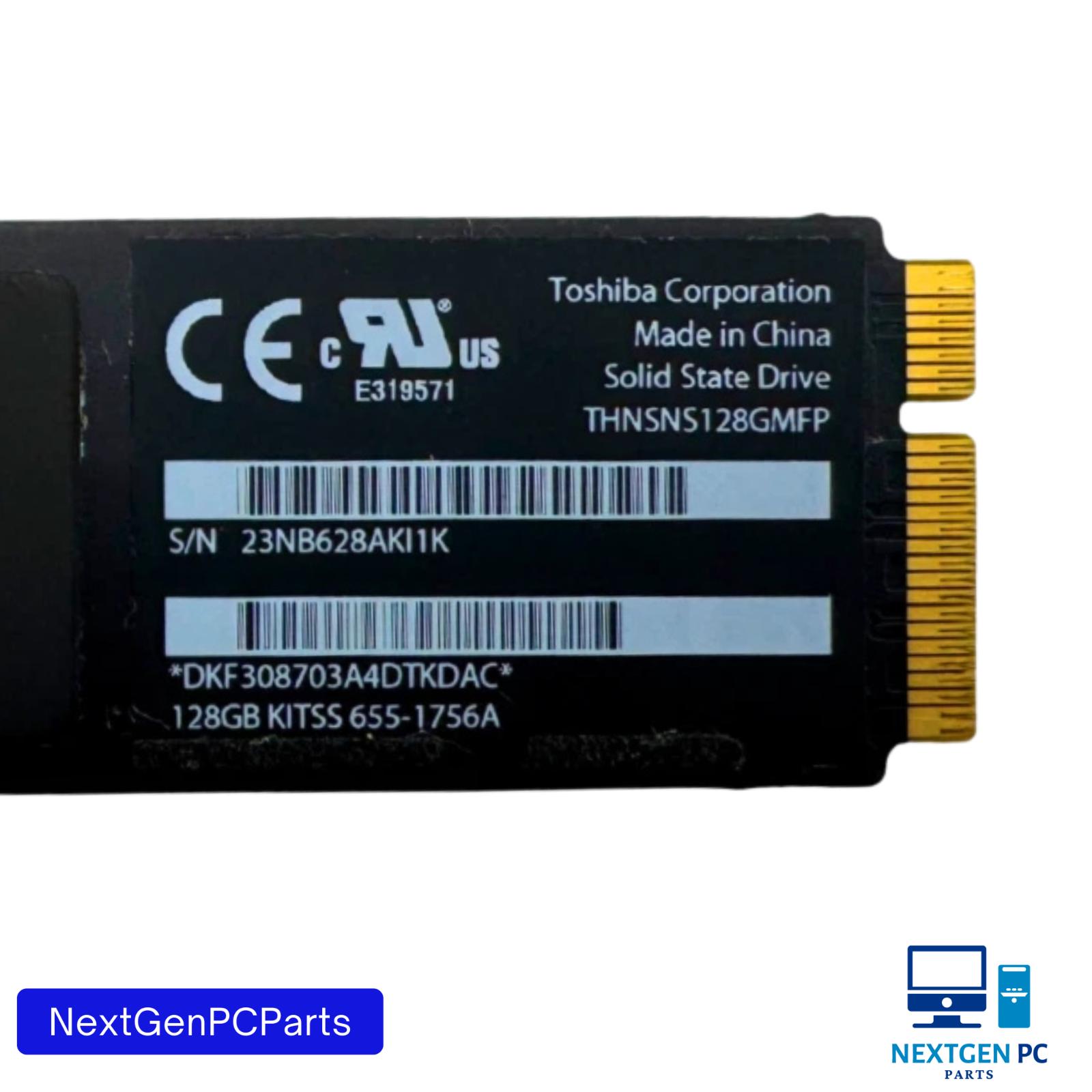 128GB SSD Toshiba Apple MacBook Air 11" A1465 13" A1466 655-1756A Mid 2012