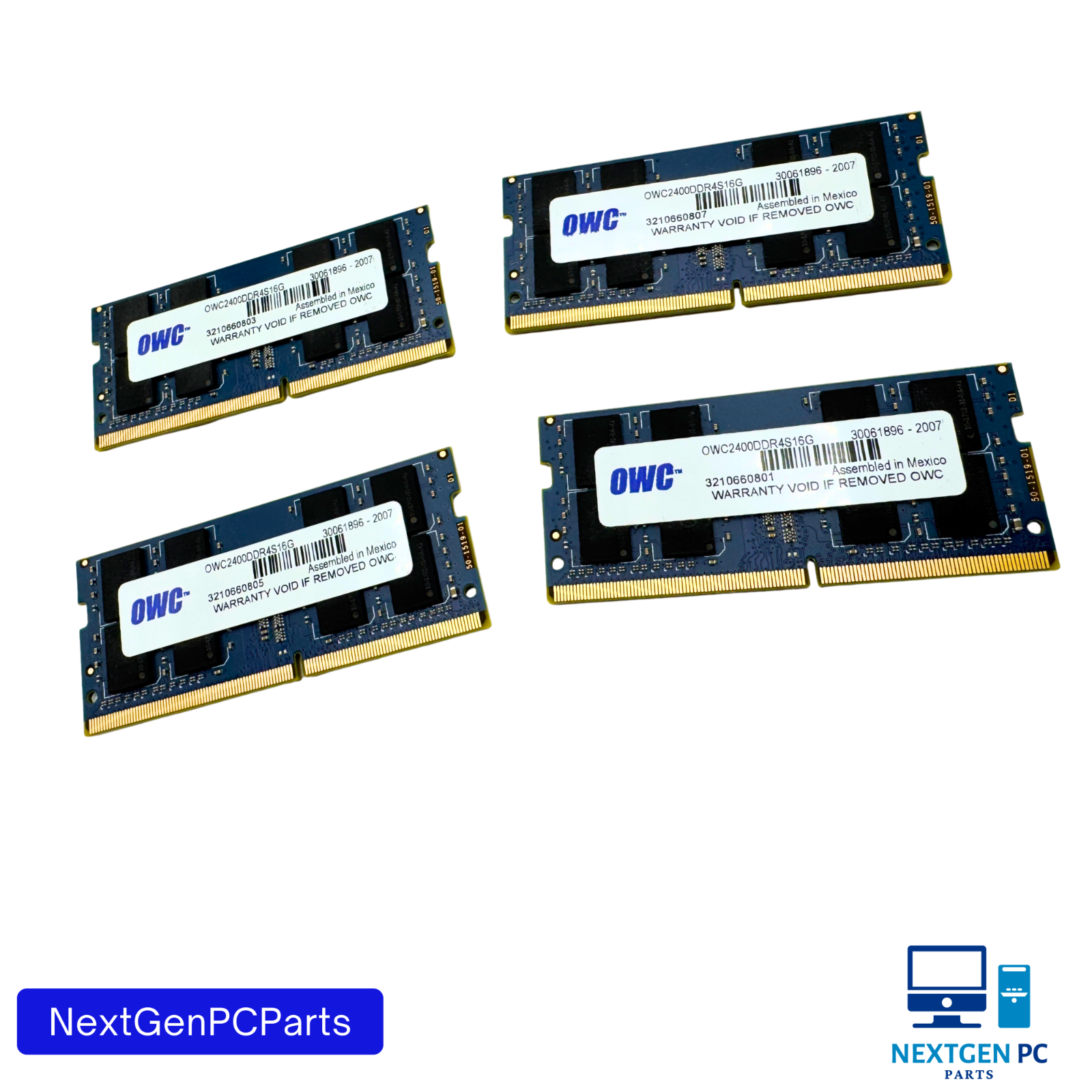 OWC 64GB (4×16GB) DDR4 2400MHz SO-DIMM Laptop iMac Mac macBook Memory RAM Kit