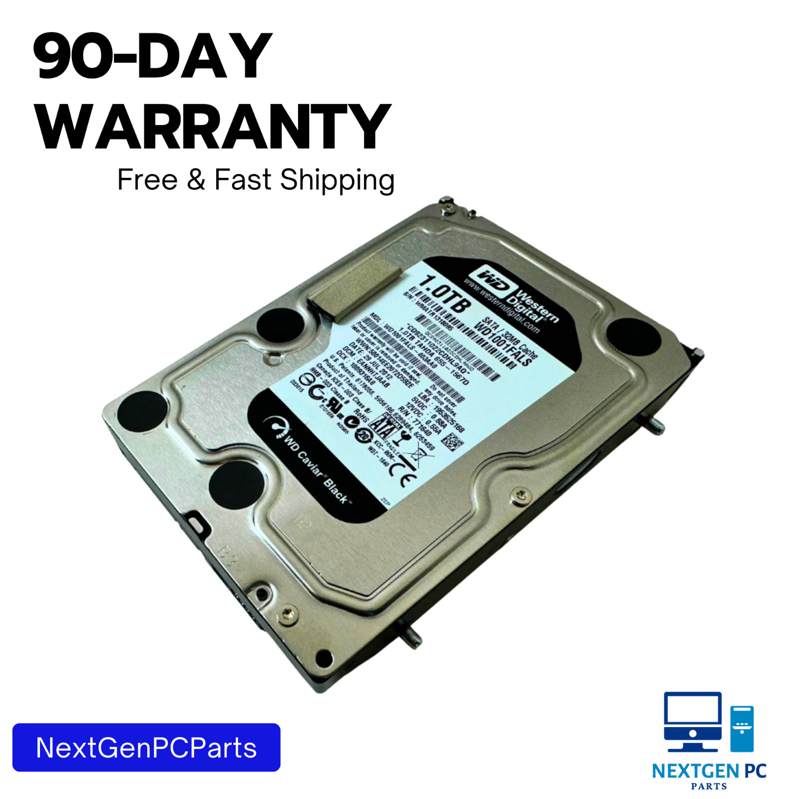 WD Caviar Black 1TB 3.5" SATA Hard Drive WD1001FALS-403AA0 – Tested