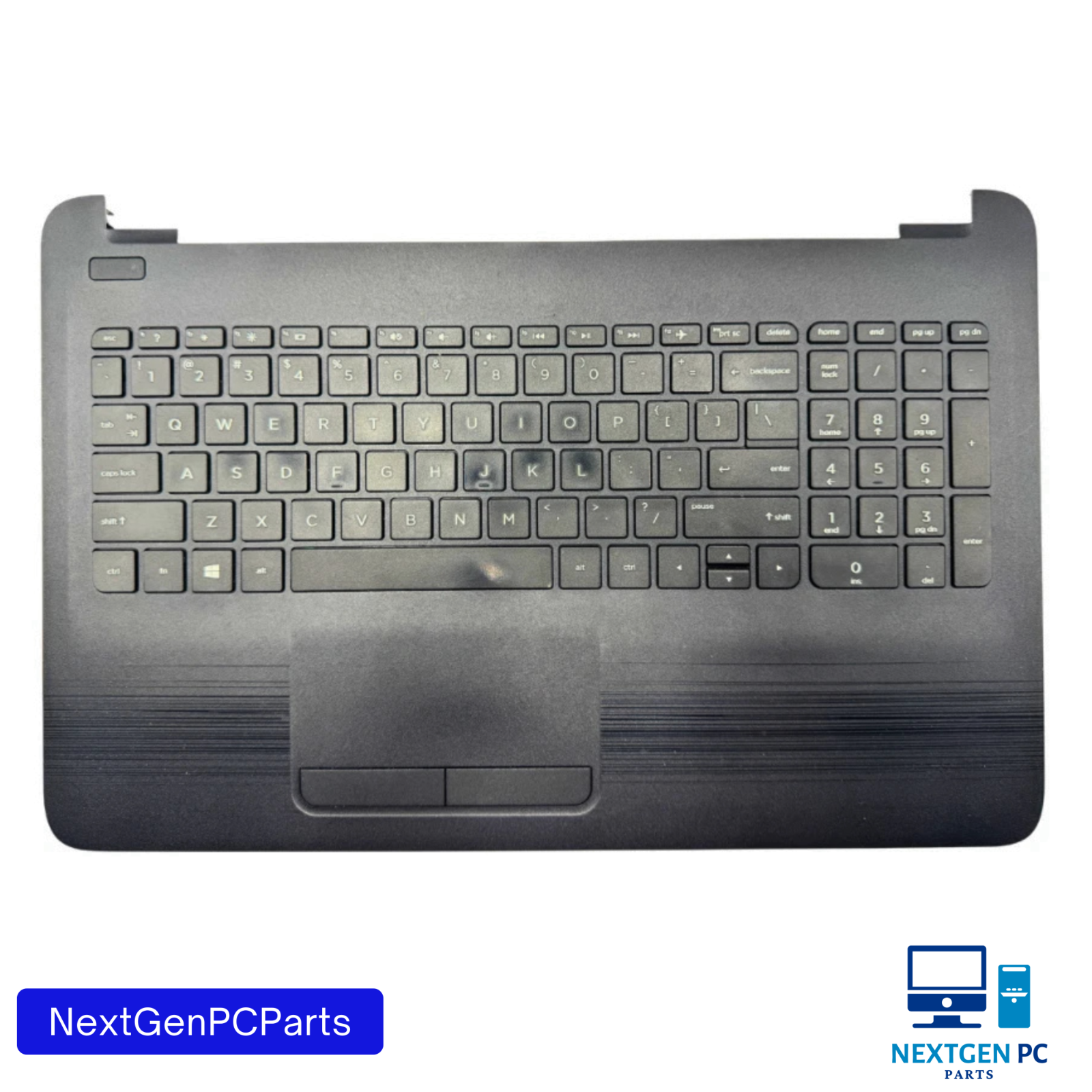 HP 255 G5 15.6" OEM Palmrest Assembly w/ Keyboard & Touchpad – Tested