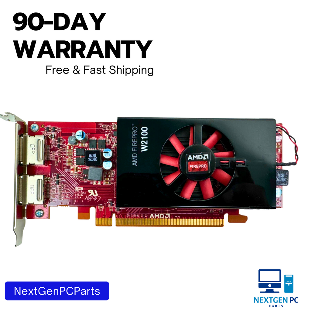 Dell AMD FirePro W2100 2GB GDDR3 PCIe Workstation Graphics Card 0Y5FR3 Tested
