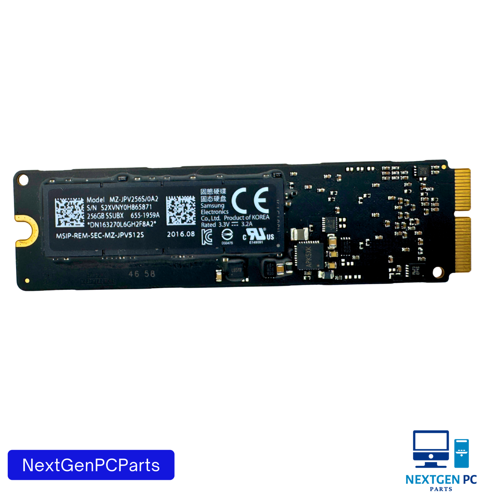 Samsung MZ-JPV256S/0A2 256GB SSD for MacBook Apple SSUBX 2013 2014