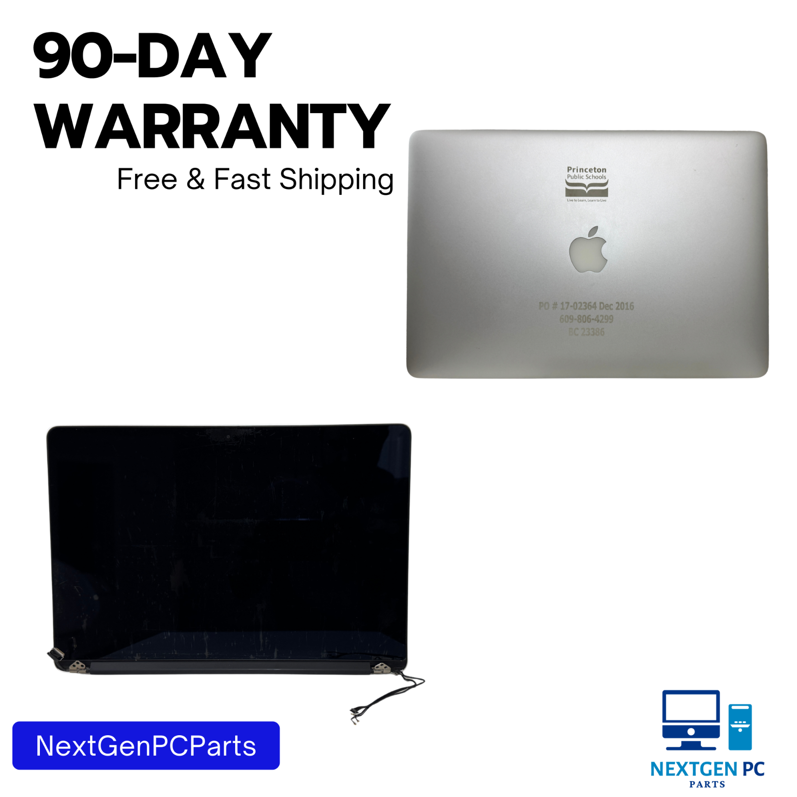 Apple MacBook Pro Retina 15" A1398 Mid 2015 LCD Display Assembly – Grade A/B/C
