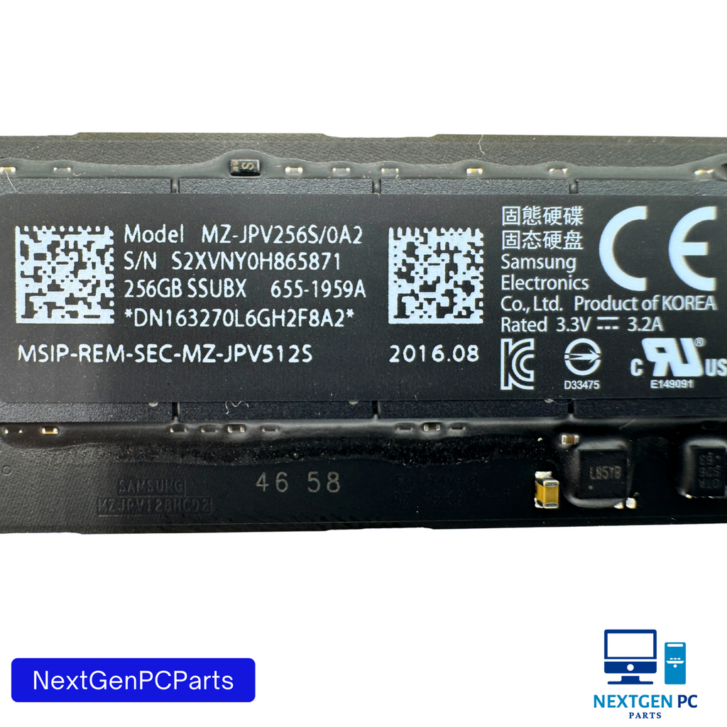 Samsung MZ-JPV256S/0A2 256GB SSD for MacBook Apple SSUBX 2013 2014