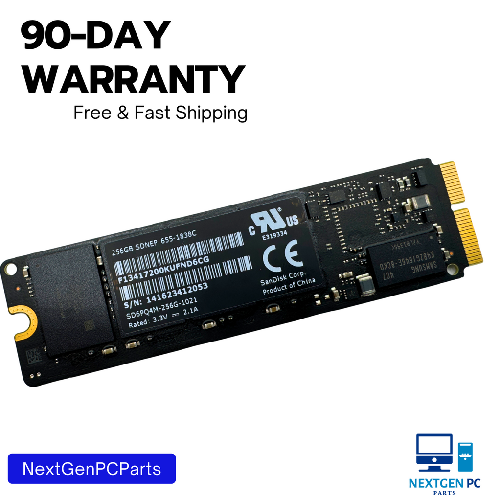 Apple / SanDisk SD6PQ4M-256G-1021 655-1838C 256GB SDNEP SSD Solid State