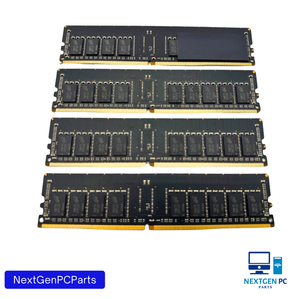Lot of 4 - Micron 64GB (16GB x 4) ECC DDR4 2666MHz RAM MTA18ASF2G72PZ-2G6D2QK